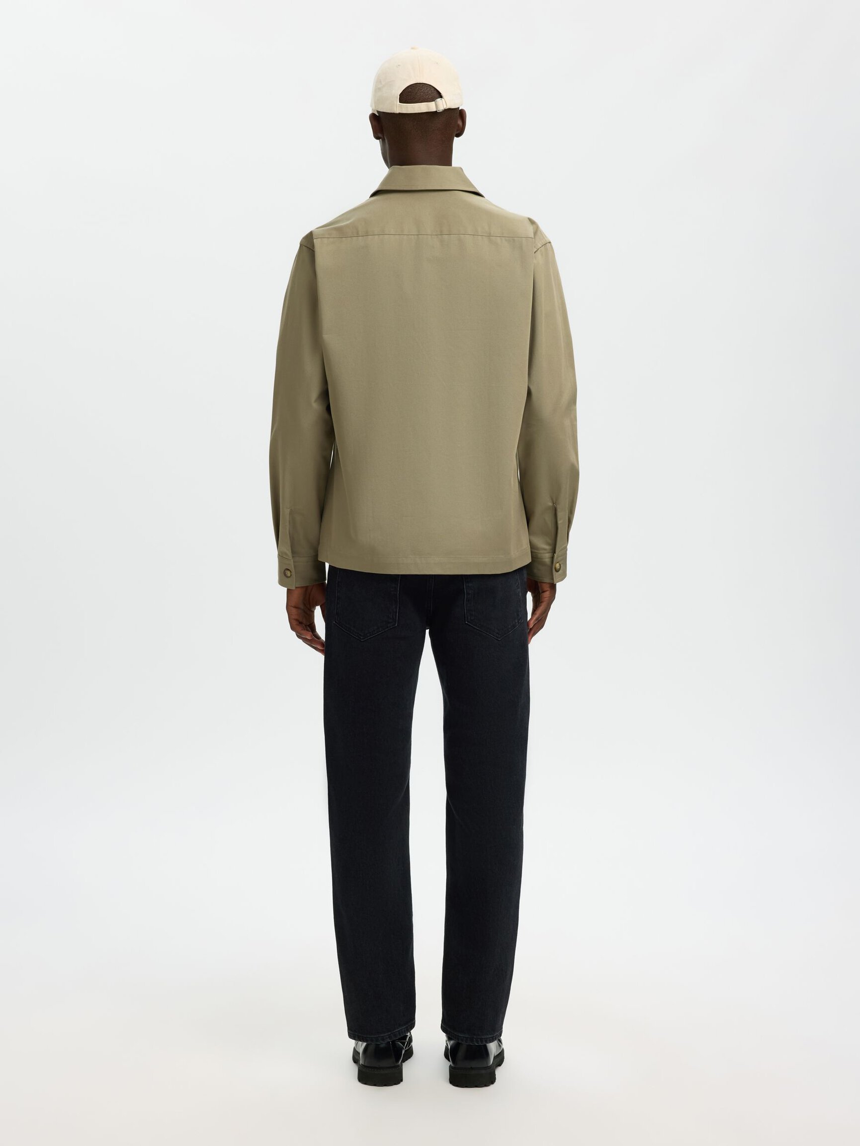 REGULAR FIT TWILL OVERSHIRT