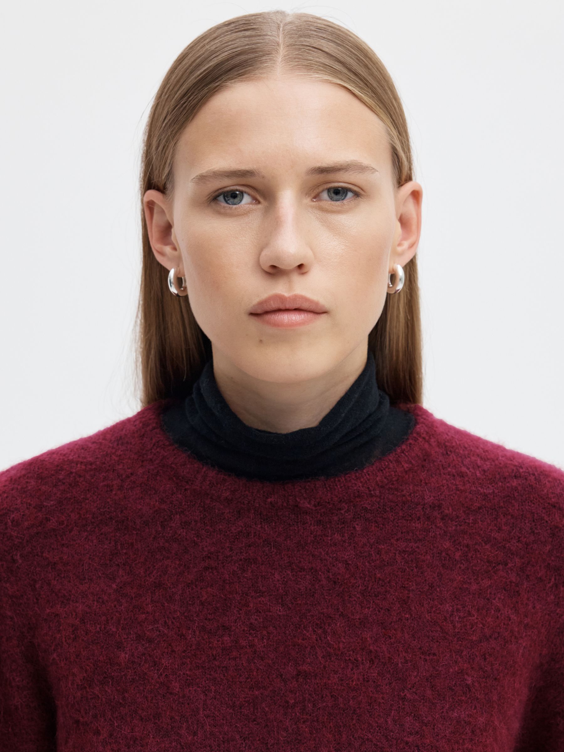 WOOL BLEND KNITTED JUMPER