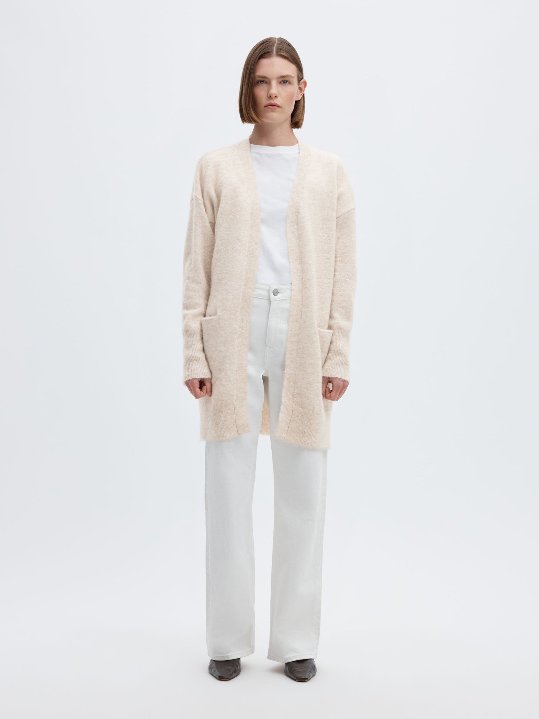 LANGE STRICKJACKE