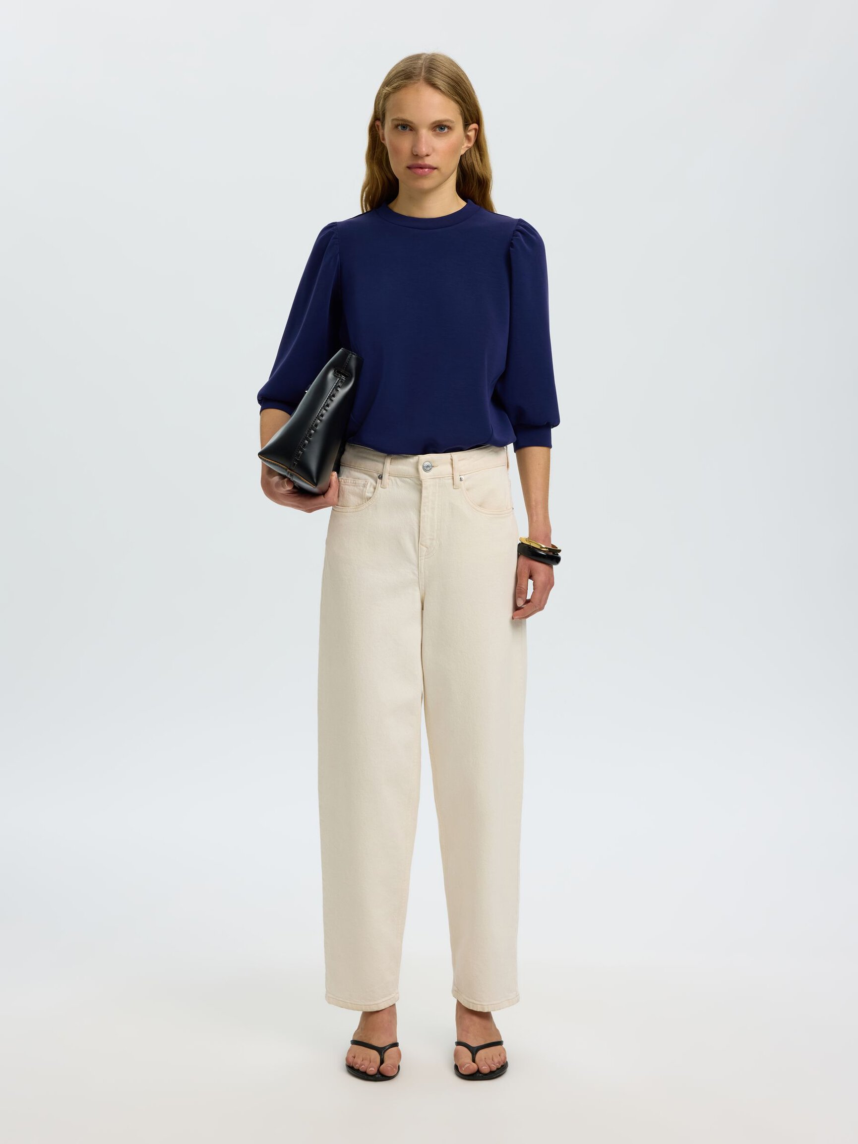 PUFF SLEEVE SWEATSHIRT