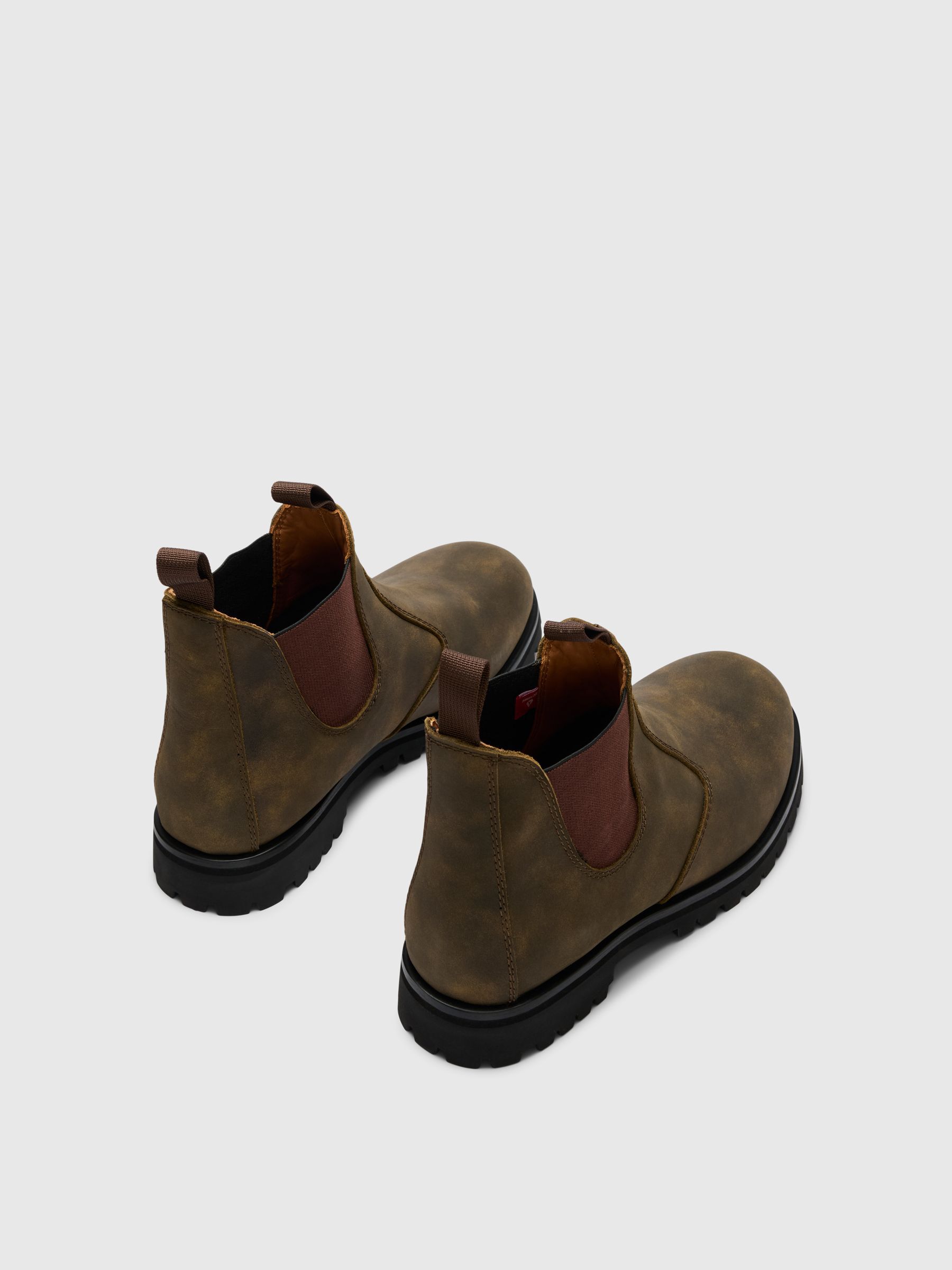 CHUNKY LEDER CHELSEA BOOTS