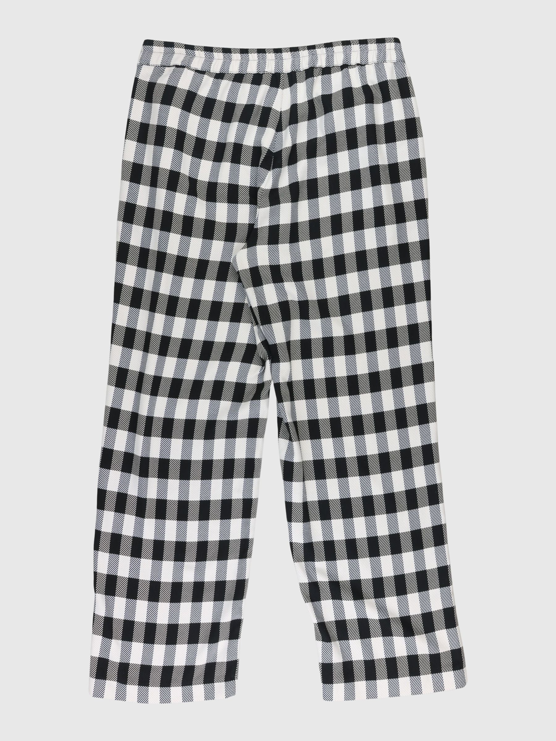 GINGHAM CHECK TROUSERS