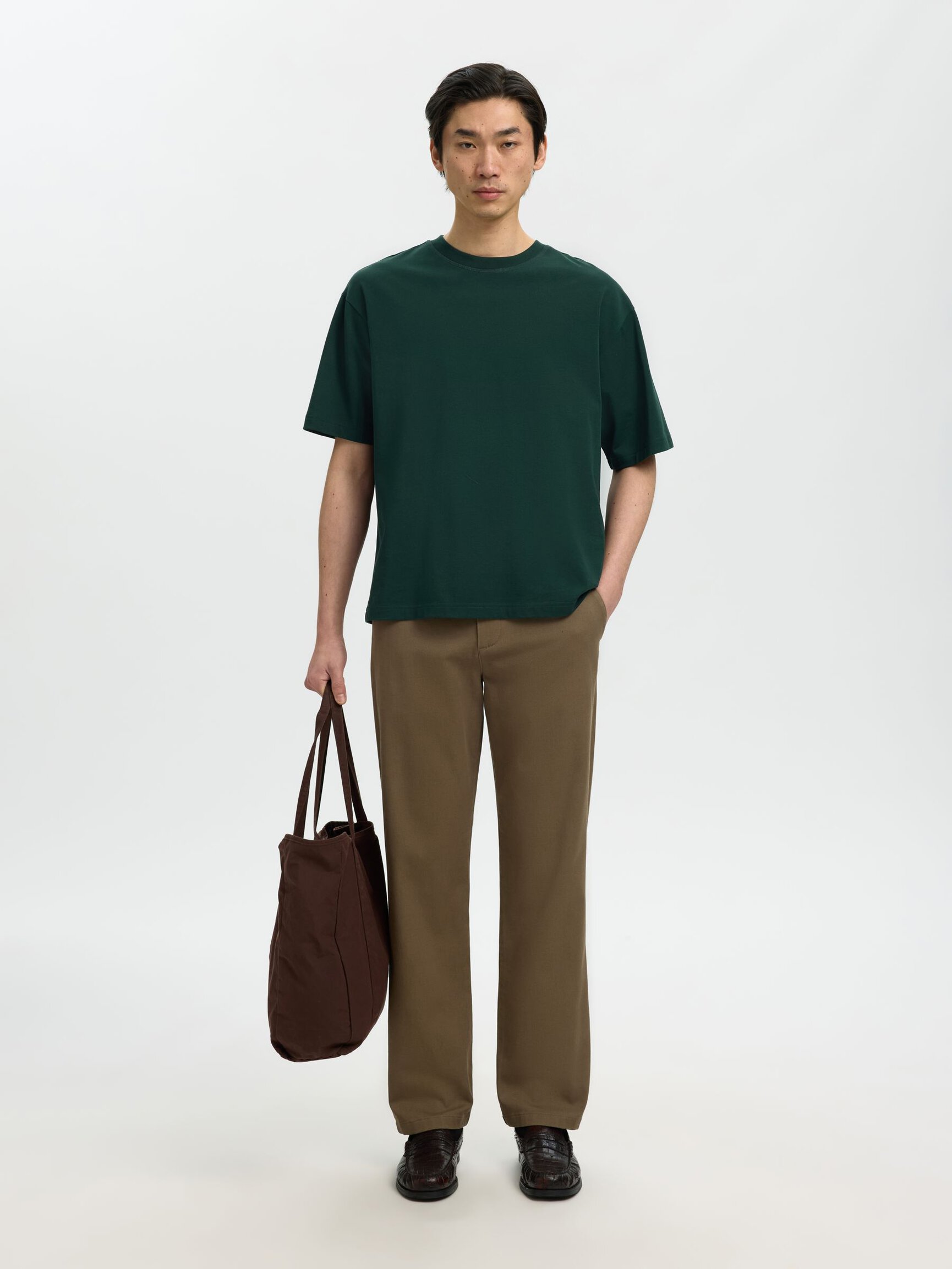 100% COTTON CREWNECK T-SHIRT
