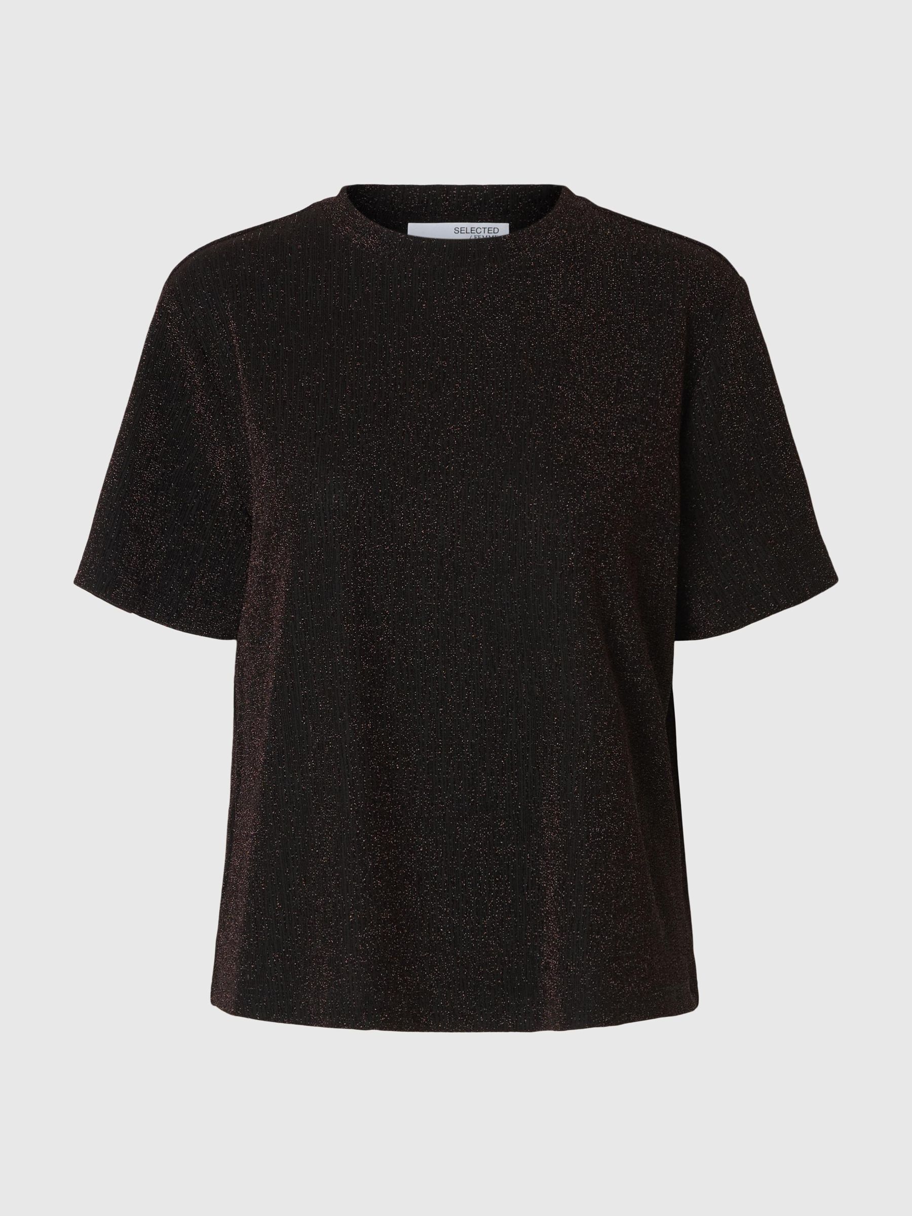 GLITTER KORTÄRMAD TOPP