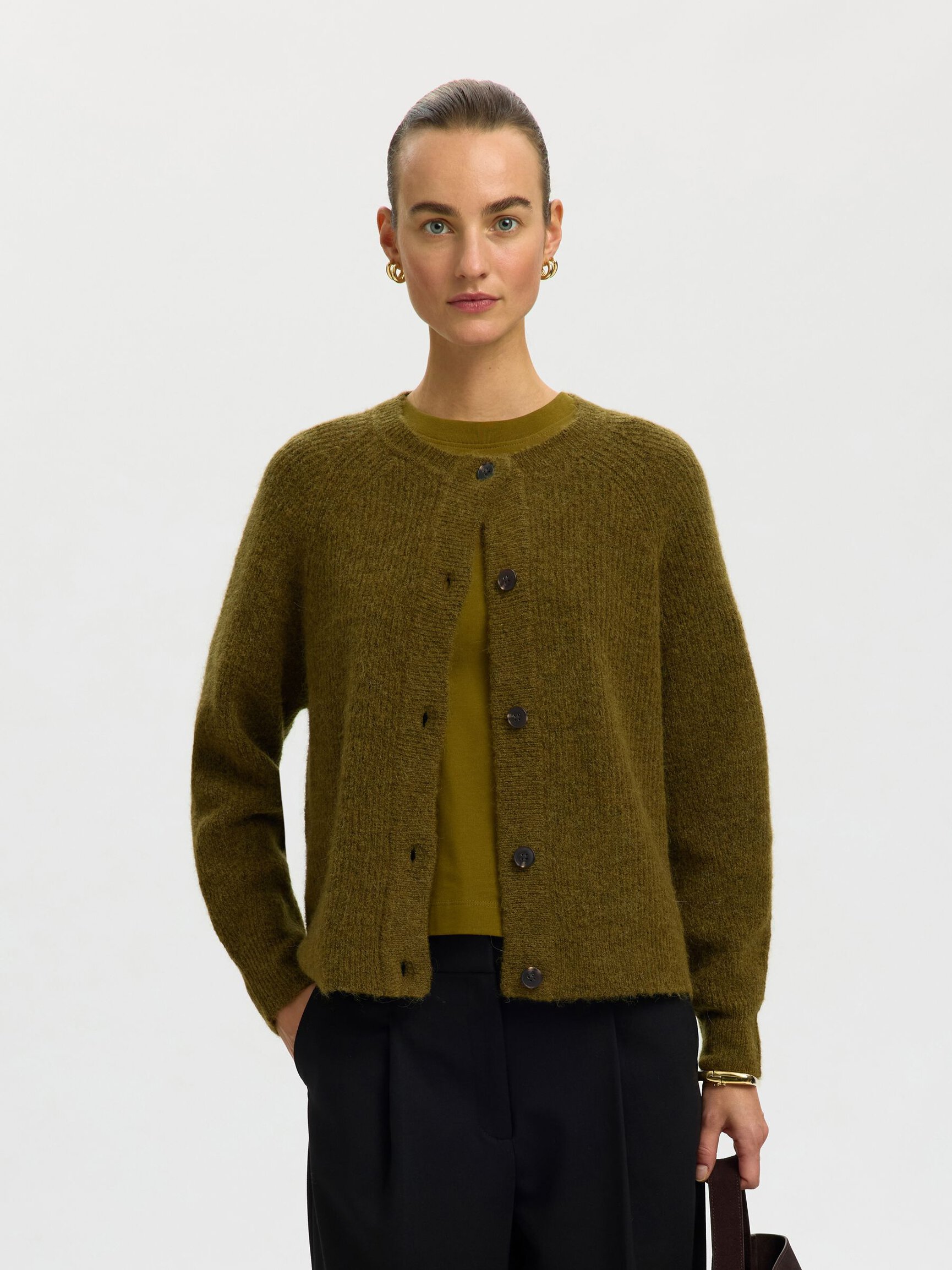 WOOL BLEND CARDIGAN