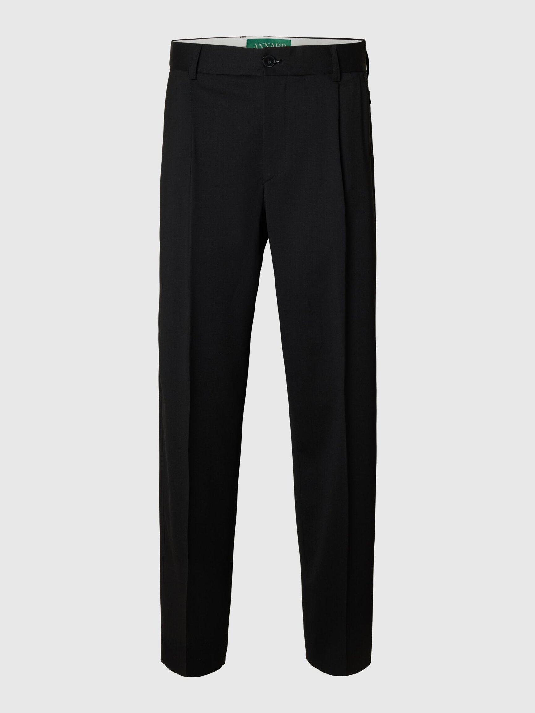 WOOL BLEND LOOSE-FIT TROUSERS