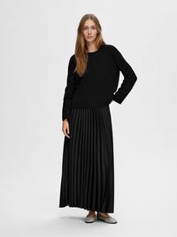 LONG-SLEEVED BOXY T-SHIRT, Black, highres