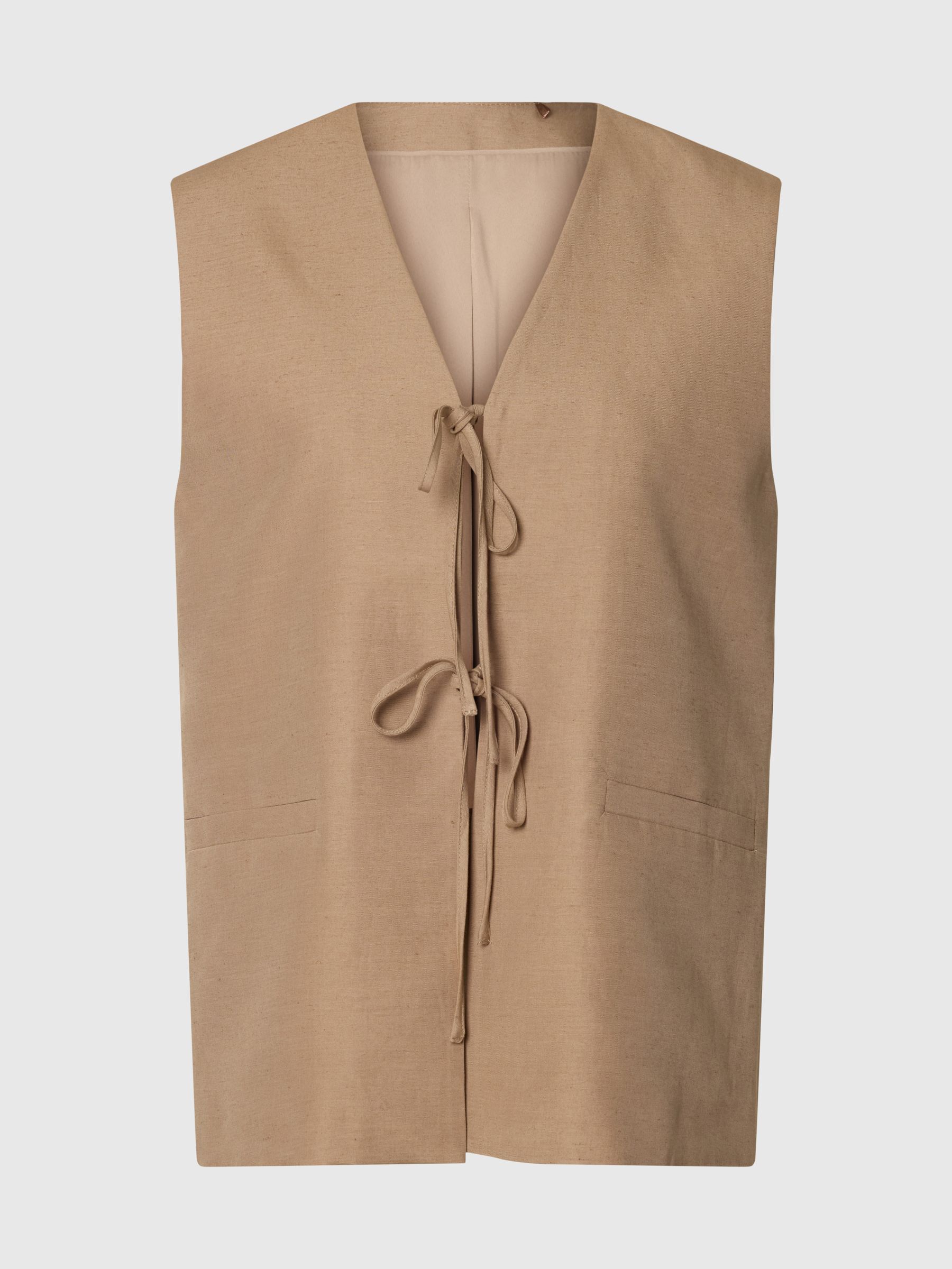 LINEN BLEND VEST