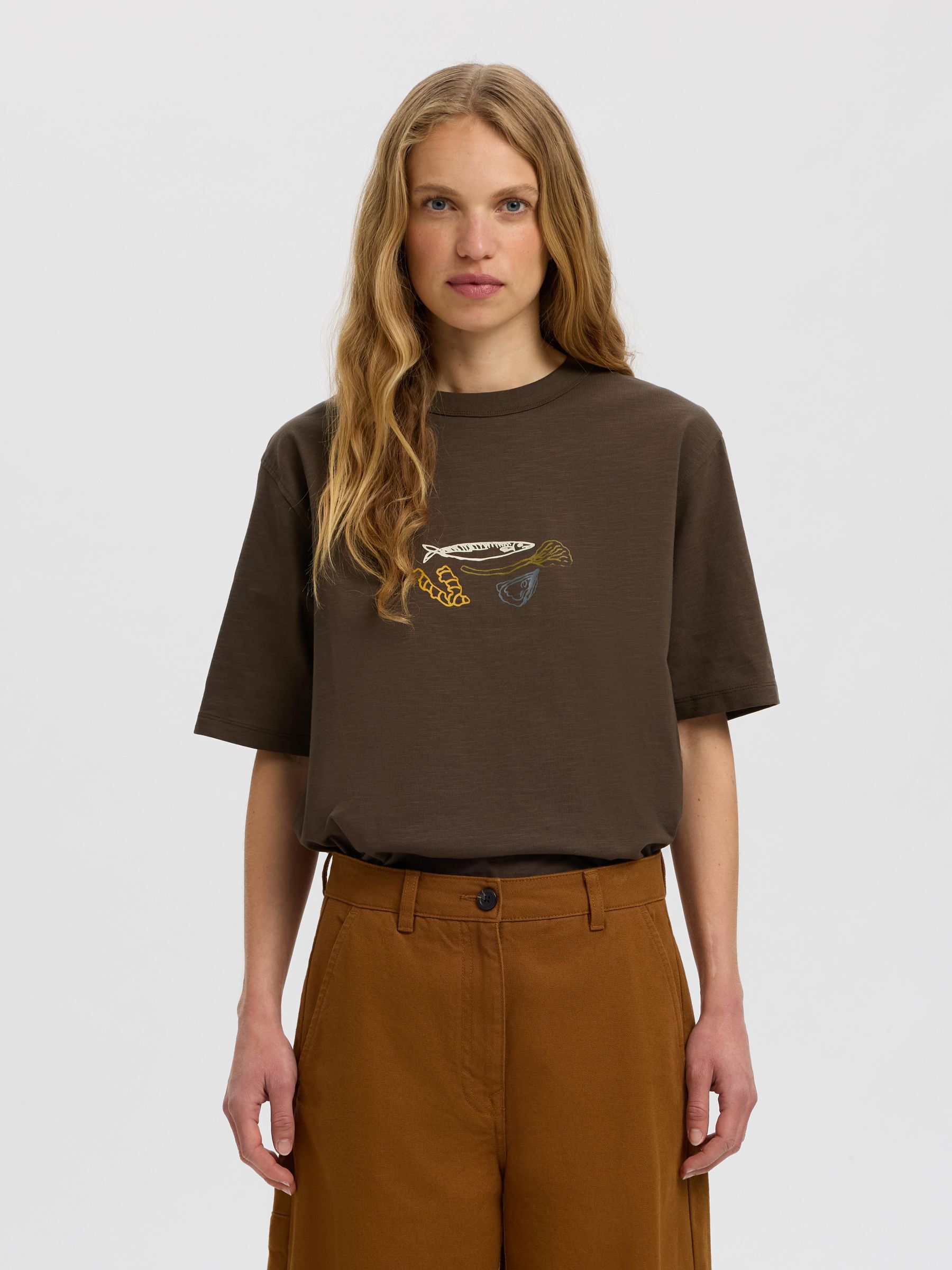 PRINT ØKOLOGISK BOMULD T-SHIRT