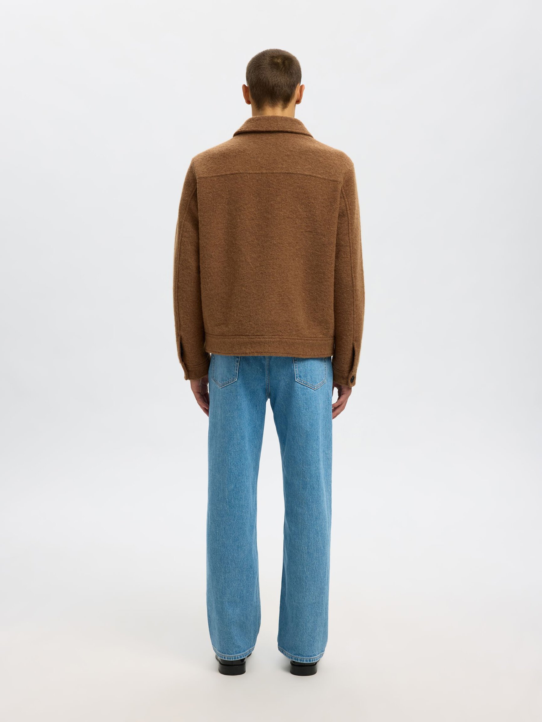 LAINE MÉLANGÉE VESTE