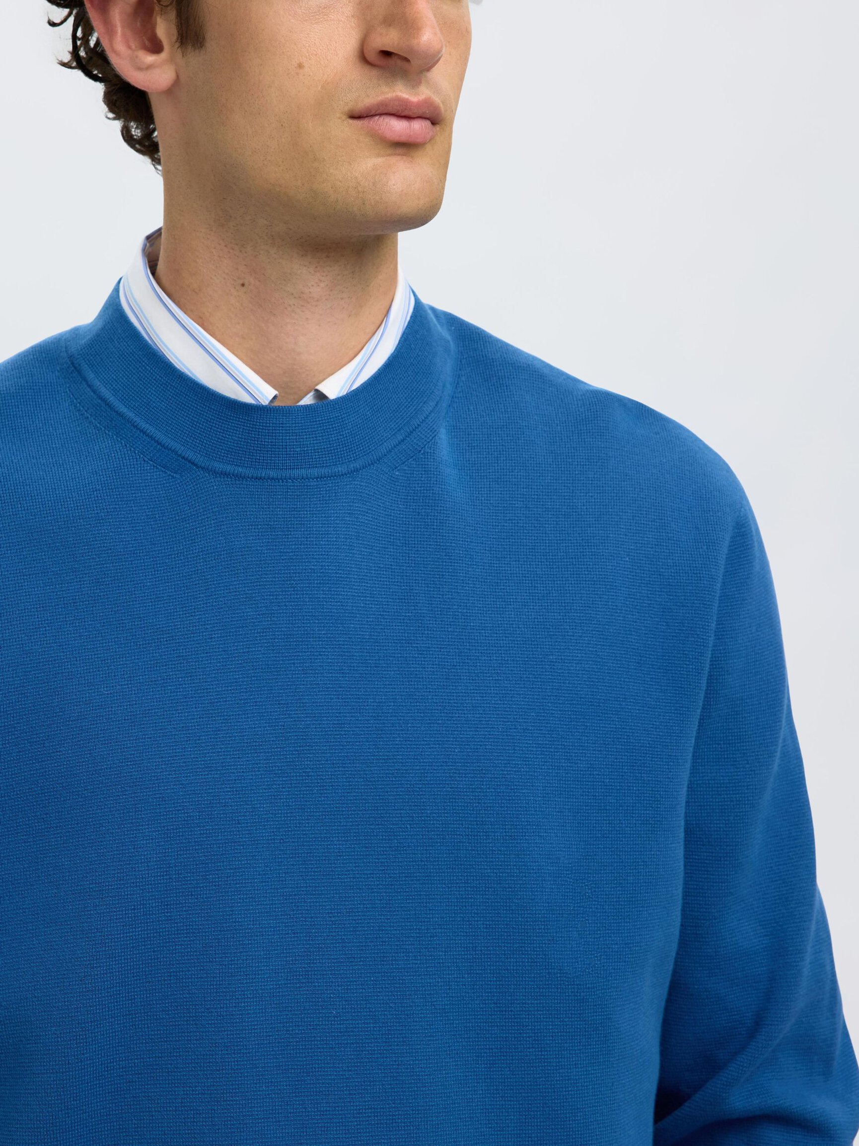 RELAXED FIT COTTON BLEND PULLOVER