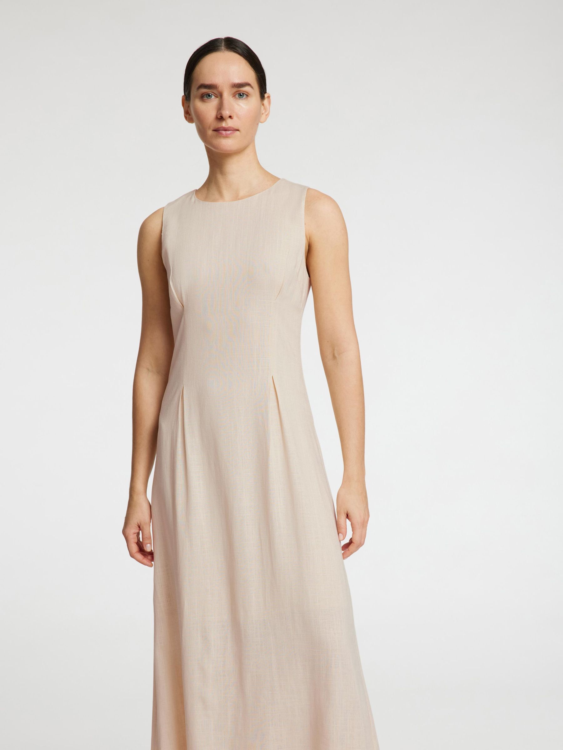 ÄRMELLOSES MAXIKLEID