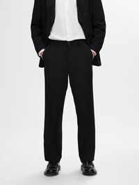 LOOSE FIT TROUSERS, Black, highres