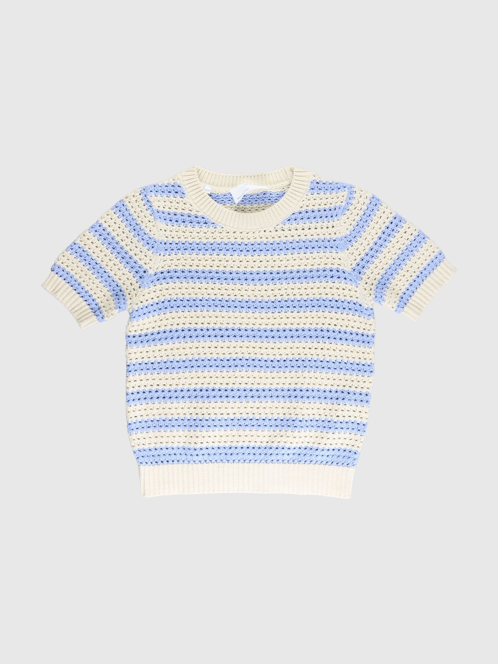 STRIPED CROCHET TOP