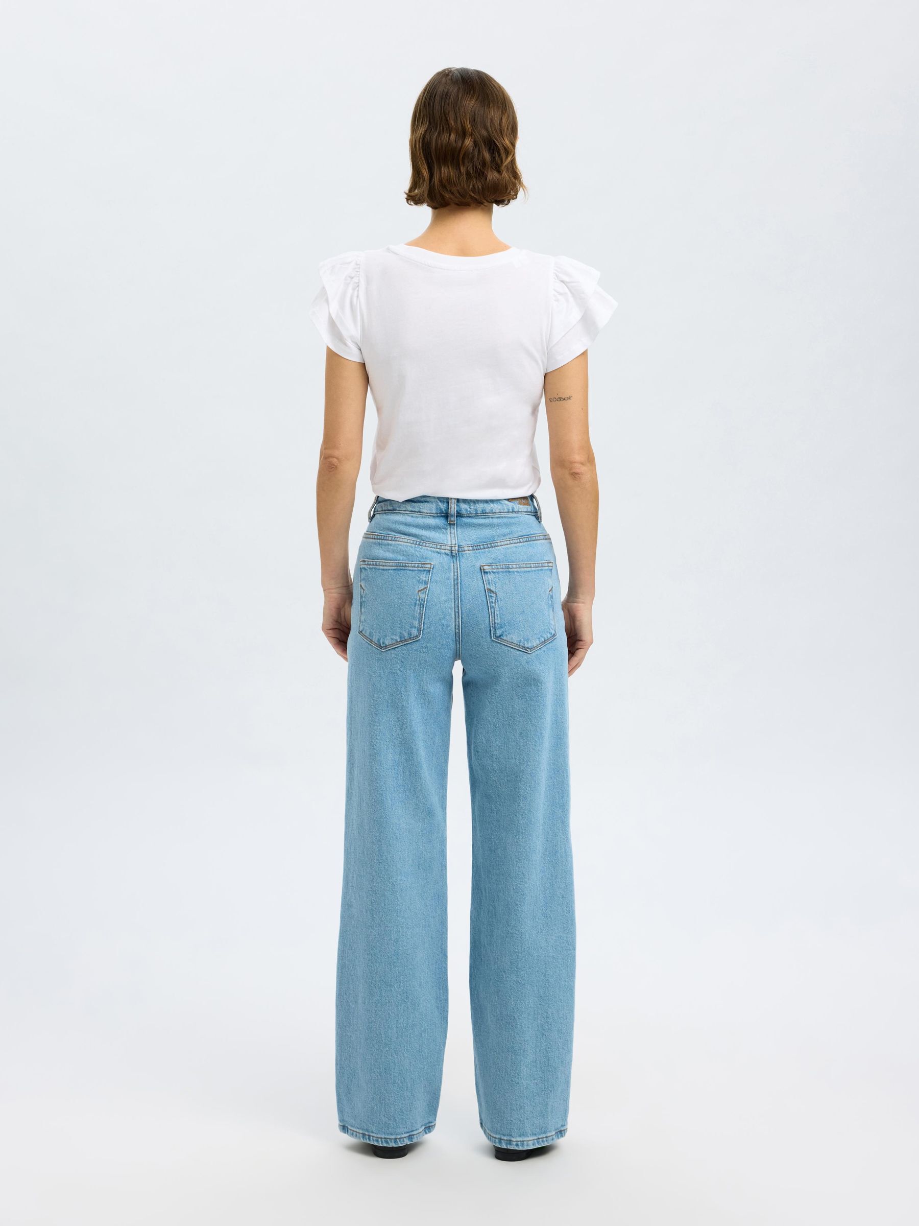 COTTON RUFFLED T-SHIRT