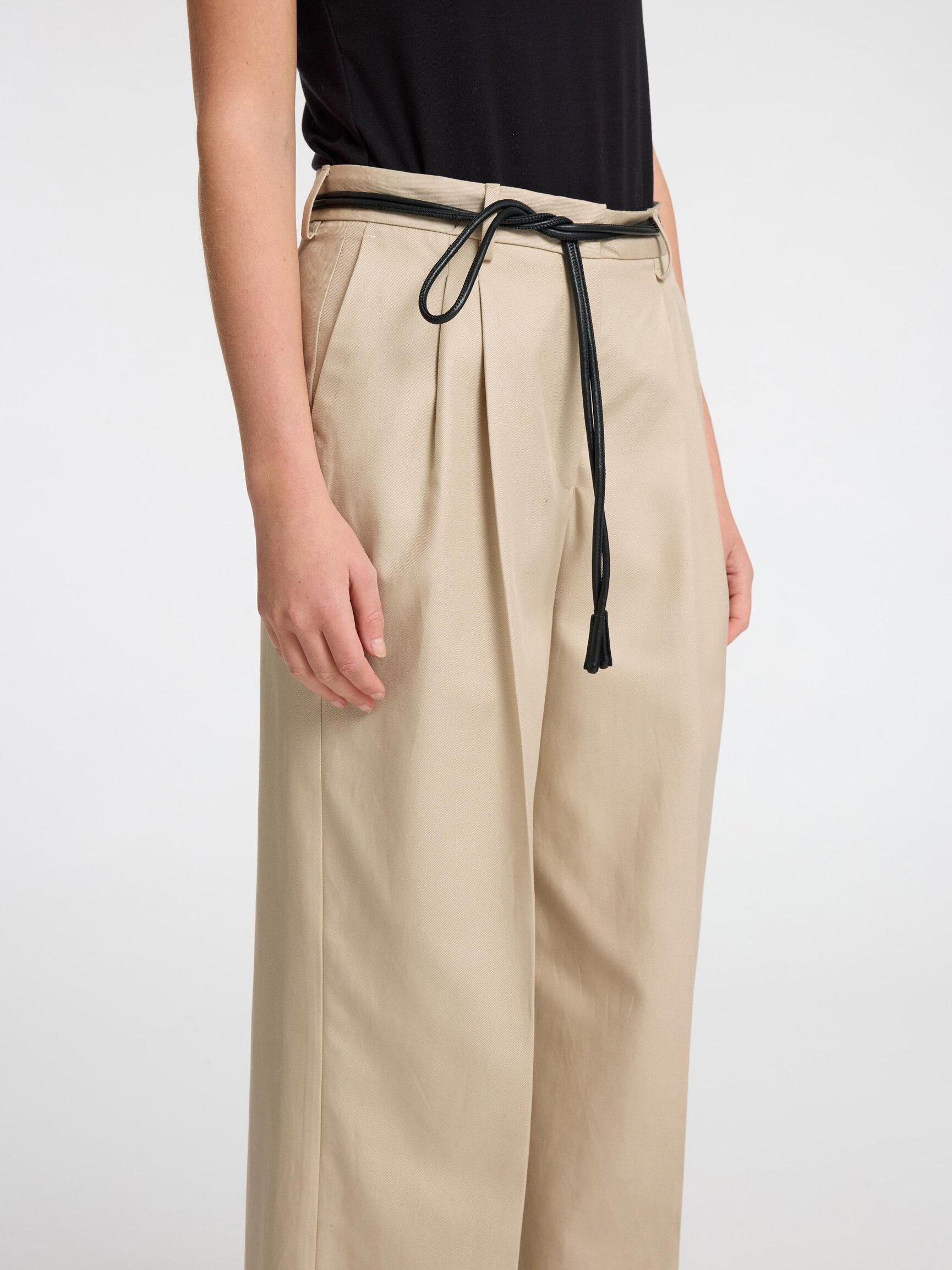 EXTRA WIDE LEG HIGH WAISTED TROUSERS