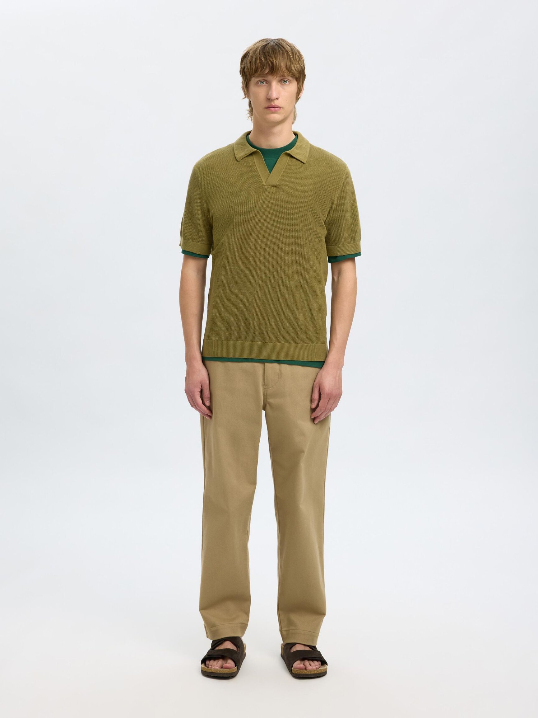REGULAR FIT BAUMWOLL POLOSHIRT