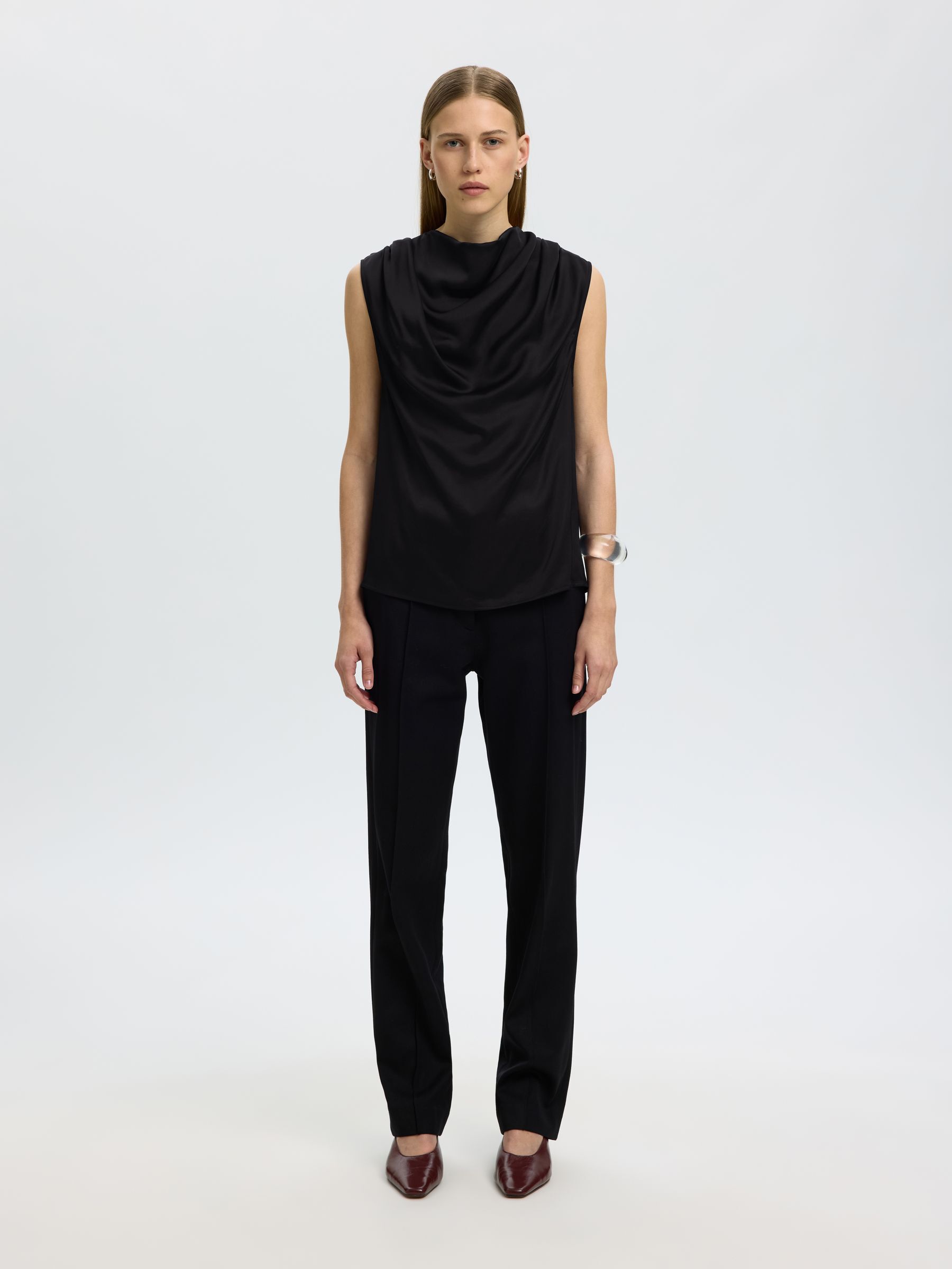 COWL NECK TOP