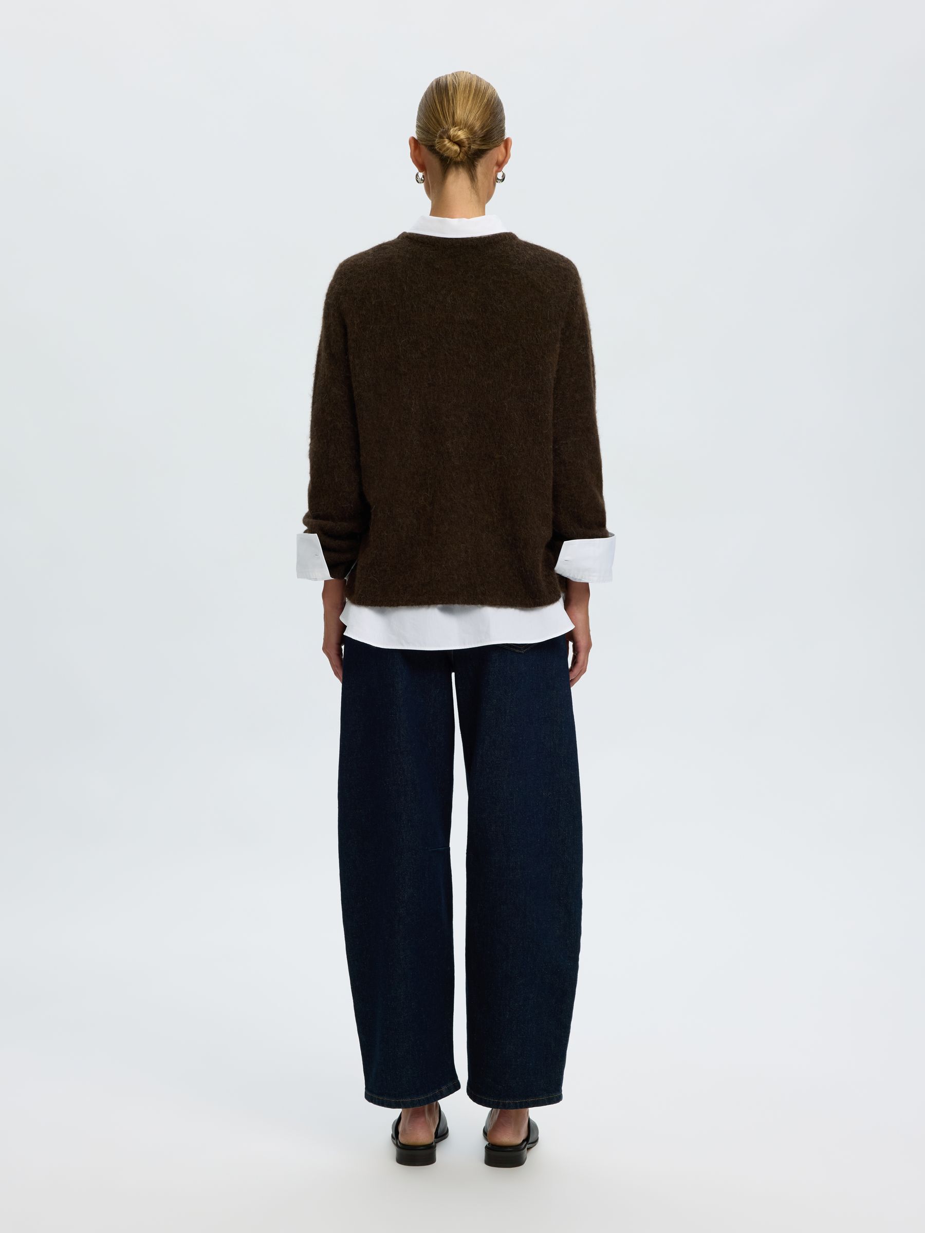 WOOL BLEND KNITTED JUMPER