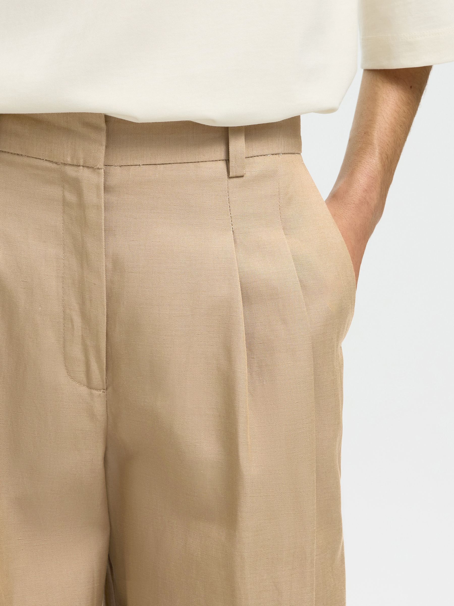 HIGH WAIST WIDE-LEG TROUSERS