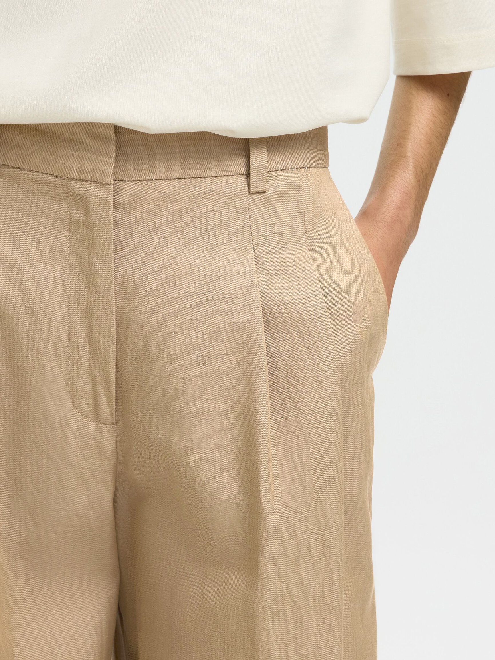 HIGH WAIST WIDE-LEG TROUSERS