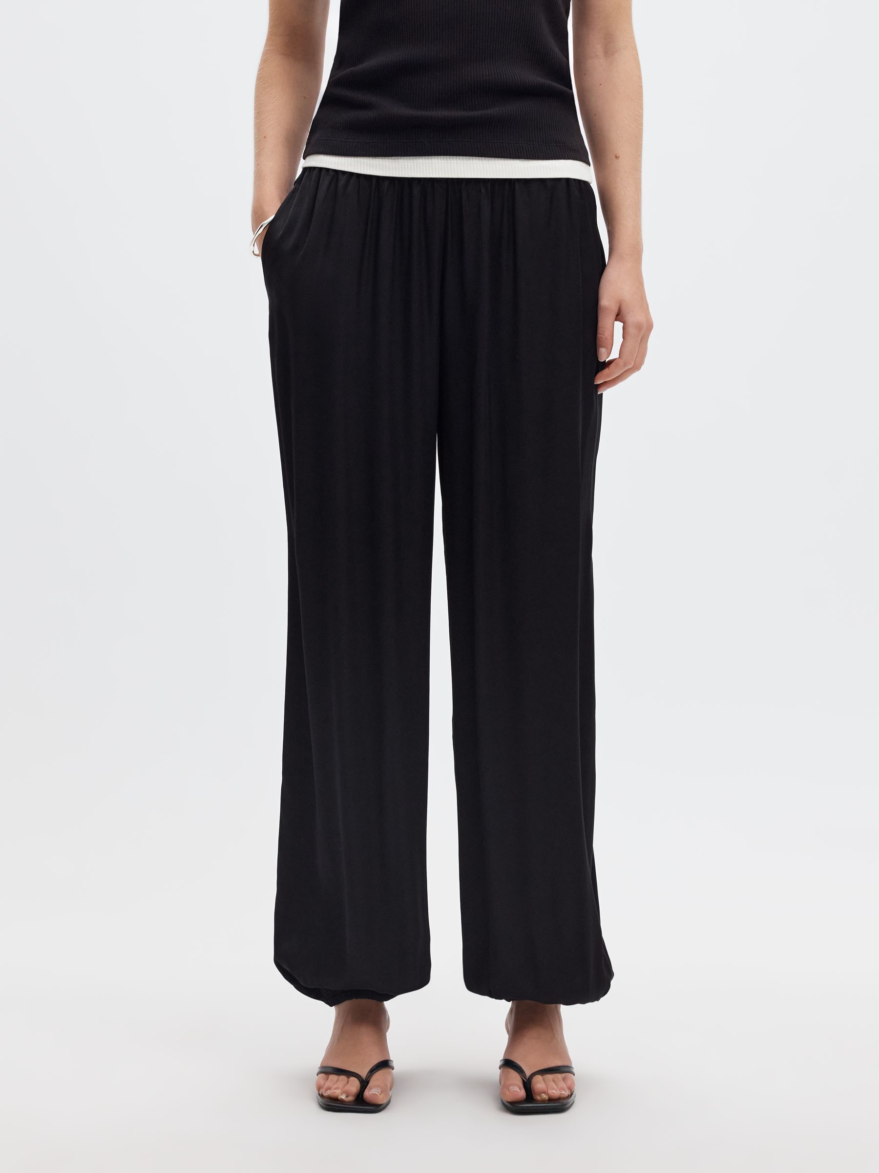 VISCOSE BALLOON FIT TROUSERS