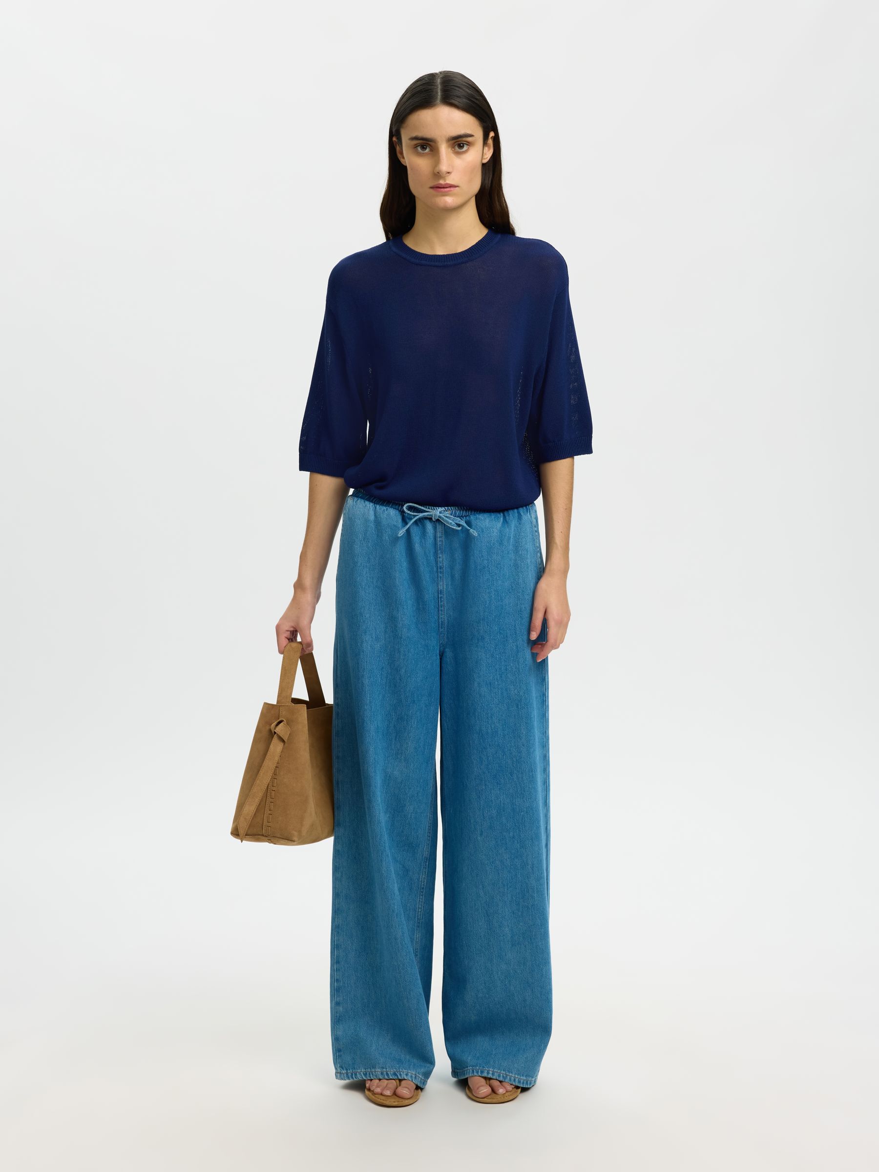 VISCOSE BLEND KNITTED TOP