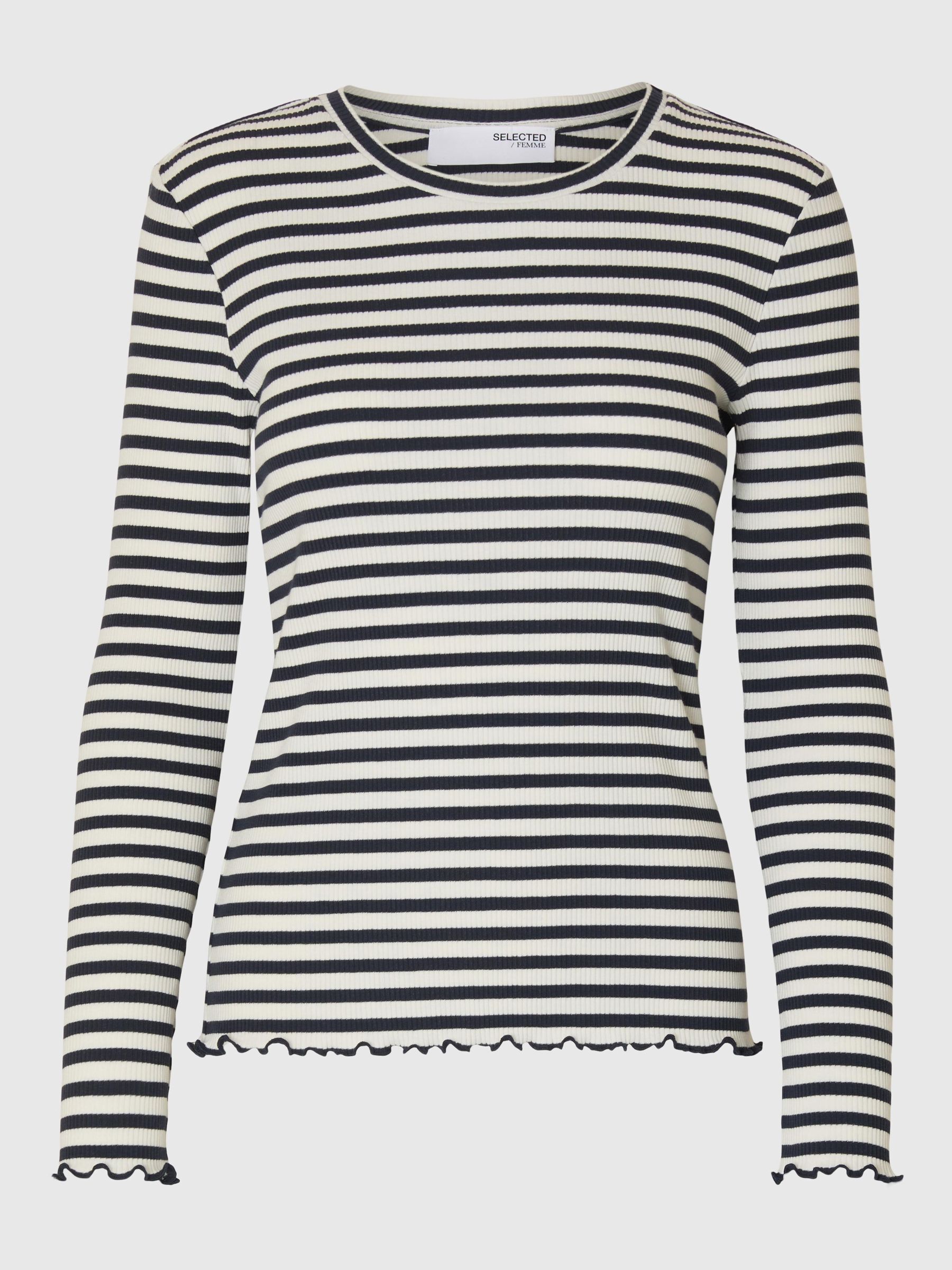 STRIPED LONG-SLEEVED T-SHIRT