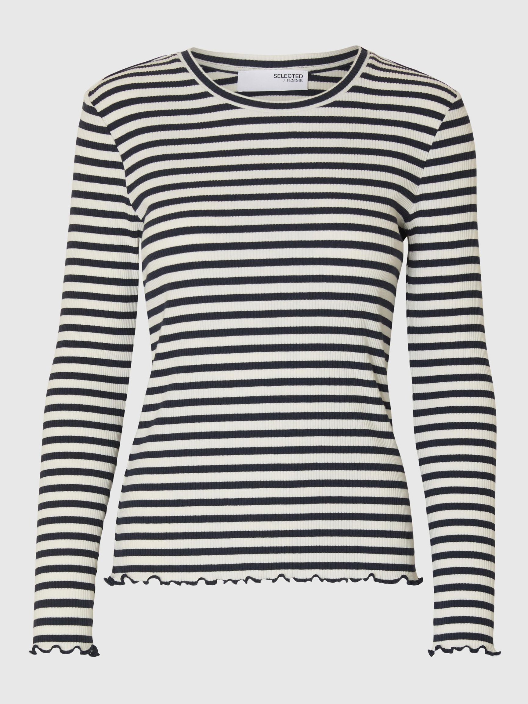 STRIPED LONG-SLEEVED T-SHIRT