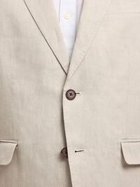 100% LINNEN BLAZER, Sand, highres