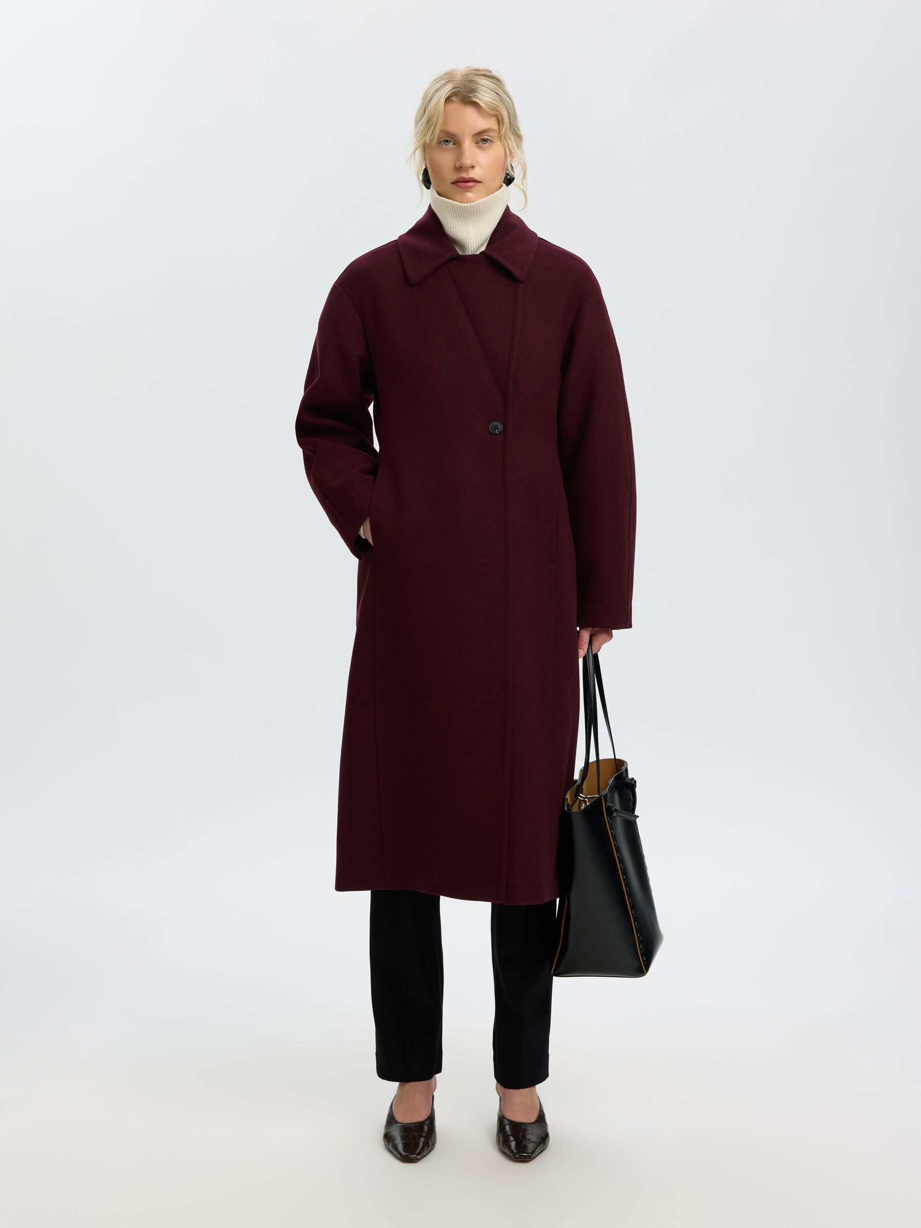WOOL BLEND LONG COAT