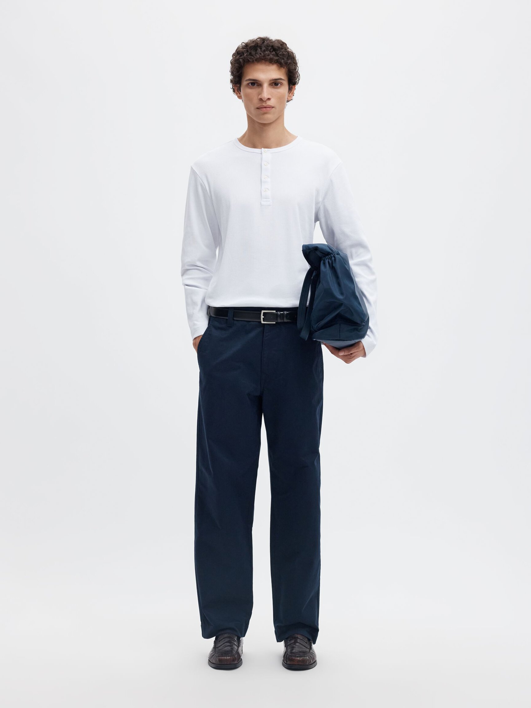 REIVEN RELAXED HEAVYWEIGHT COTTON TROUSERS TROUSERS