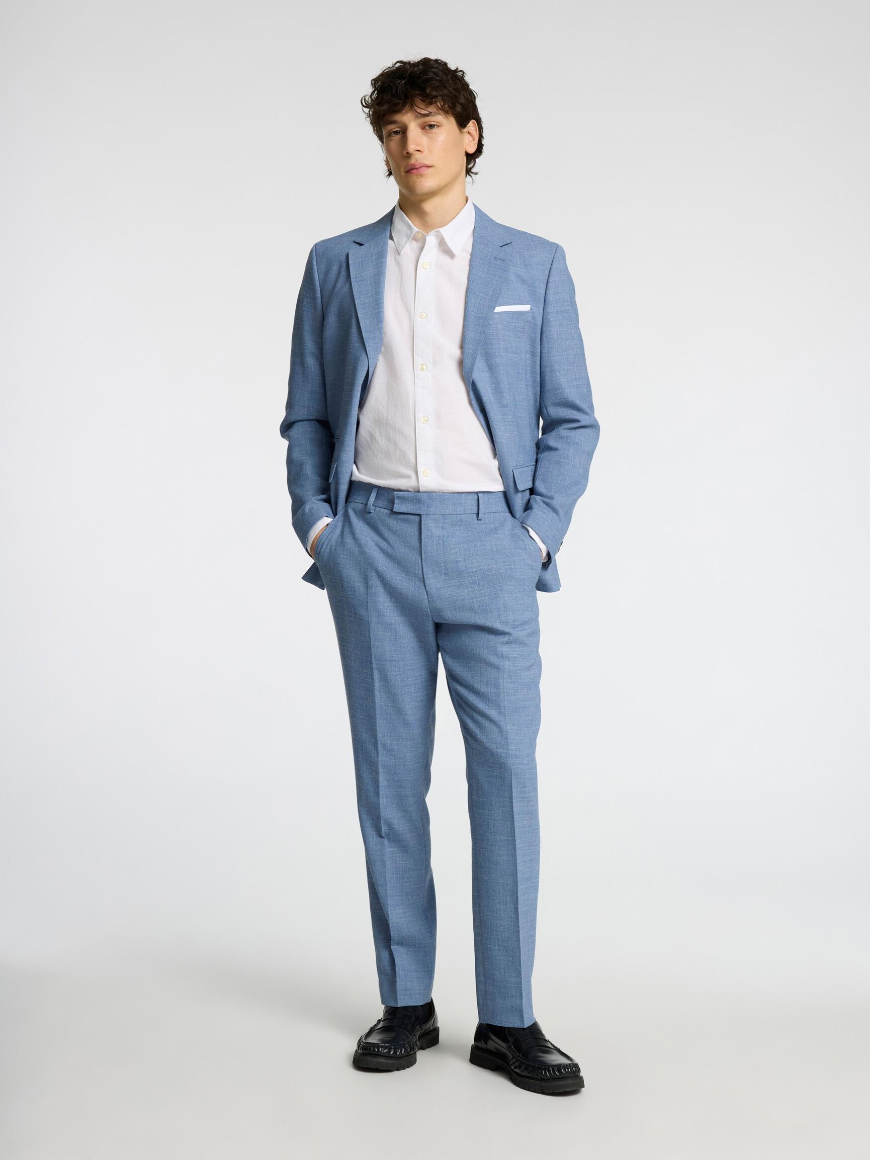 SLIM FIT SUIT TROUSERS
