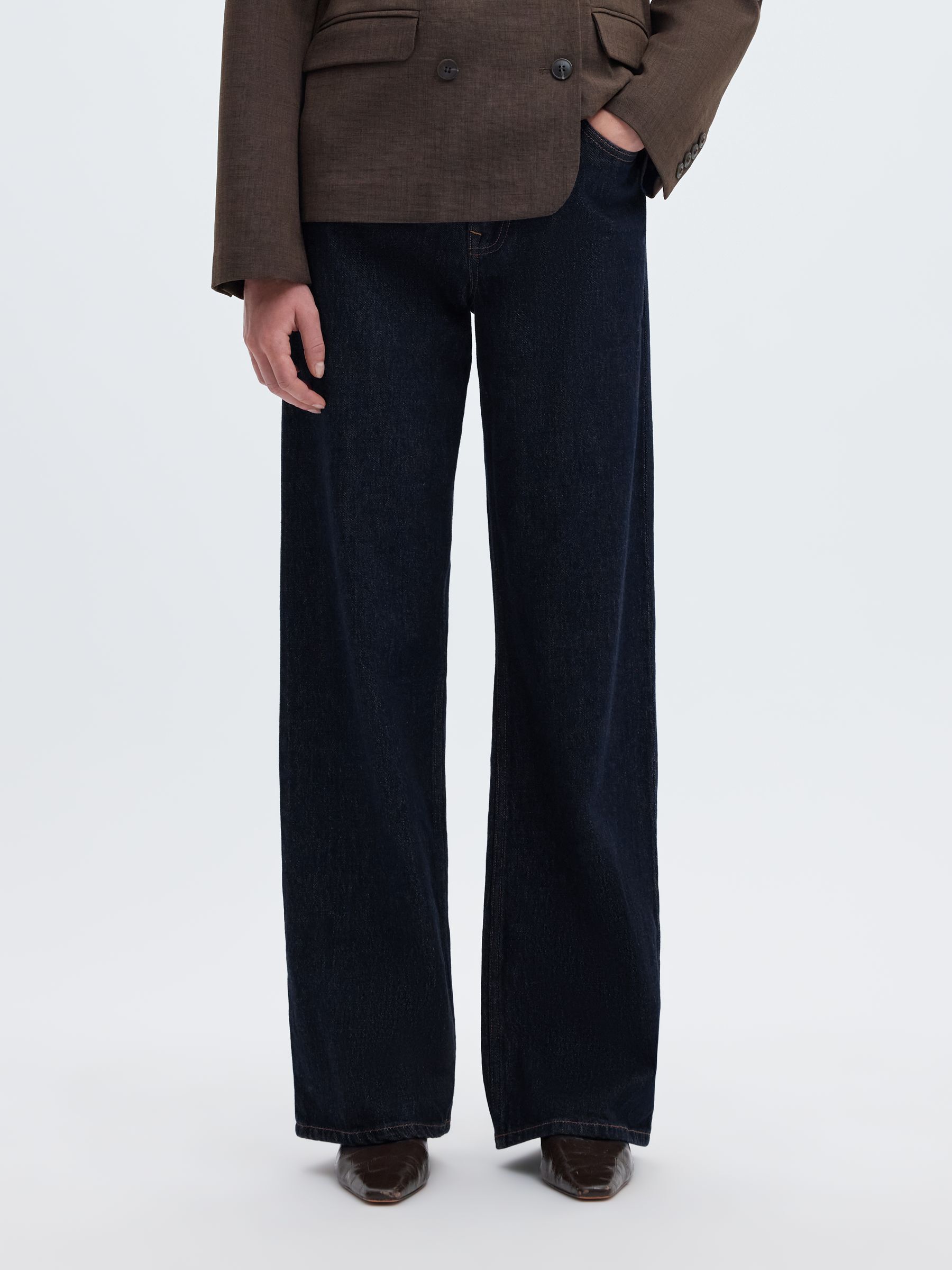 HIGH WAISTED WIDE LEG JEANS