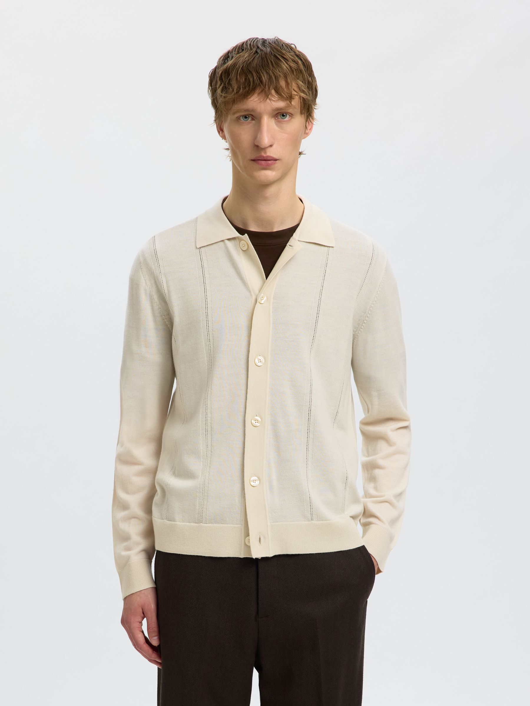 100% MERINO WOOL CARDIGAN