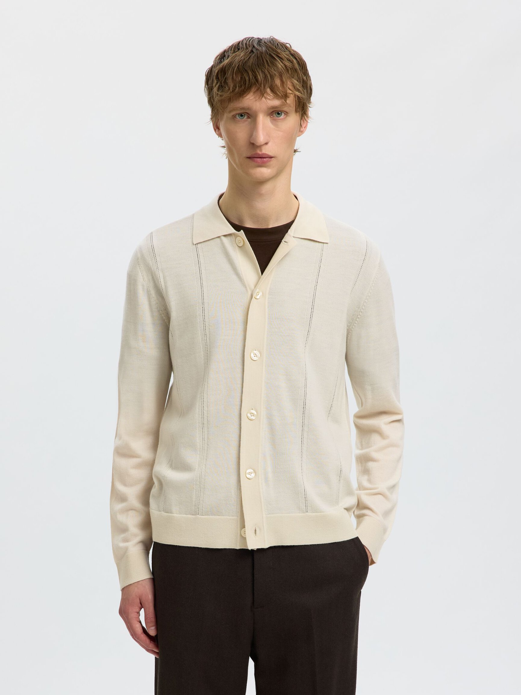 100% MERINO WOOL CARDIGAN