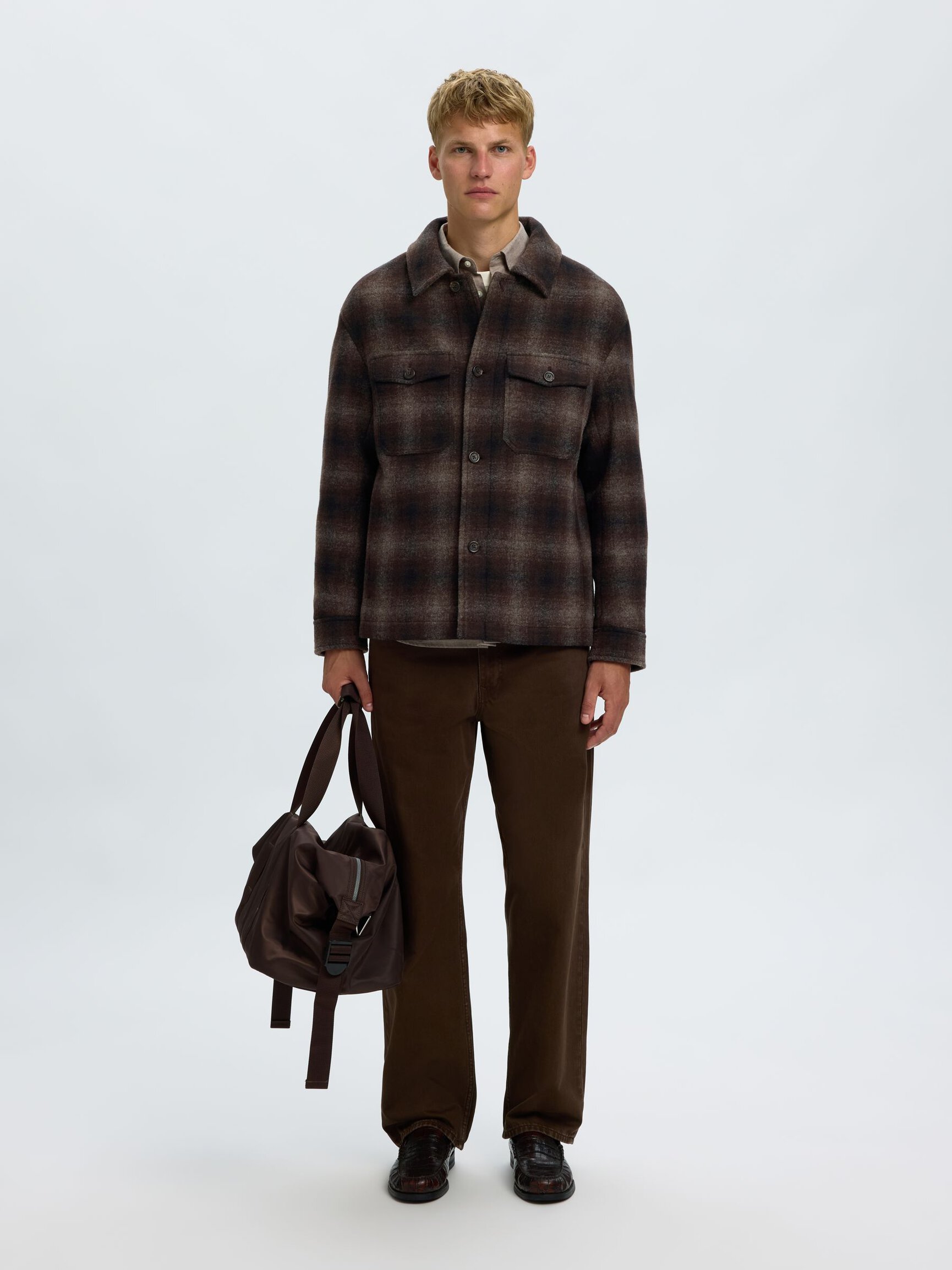 WOOL BLEND SHACKET
