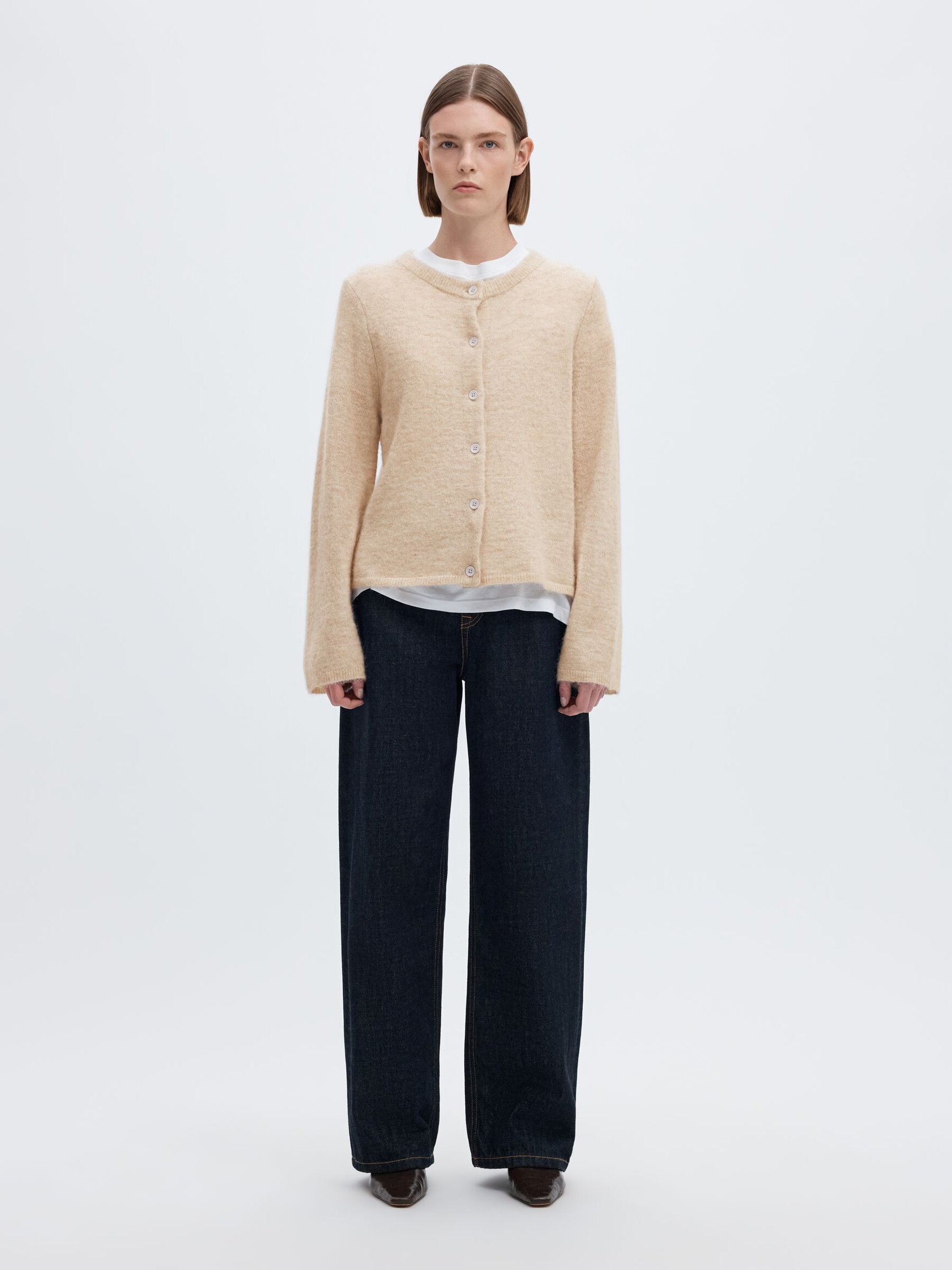 WOOL BLEND CARDIGAN