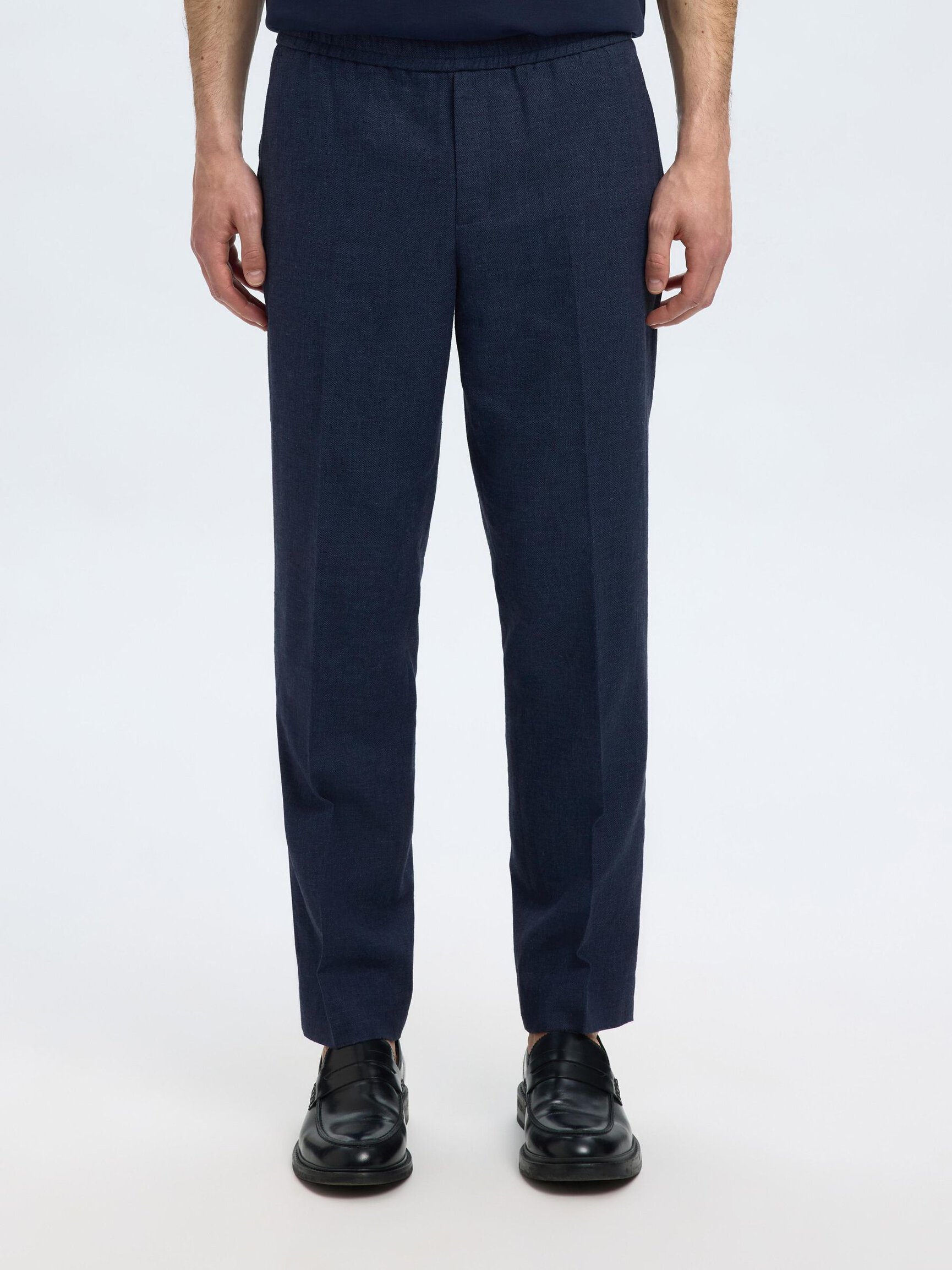 LINEN BLEND SUIT TROUSERS