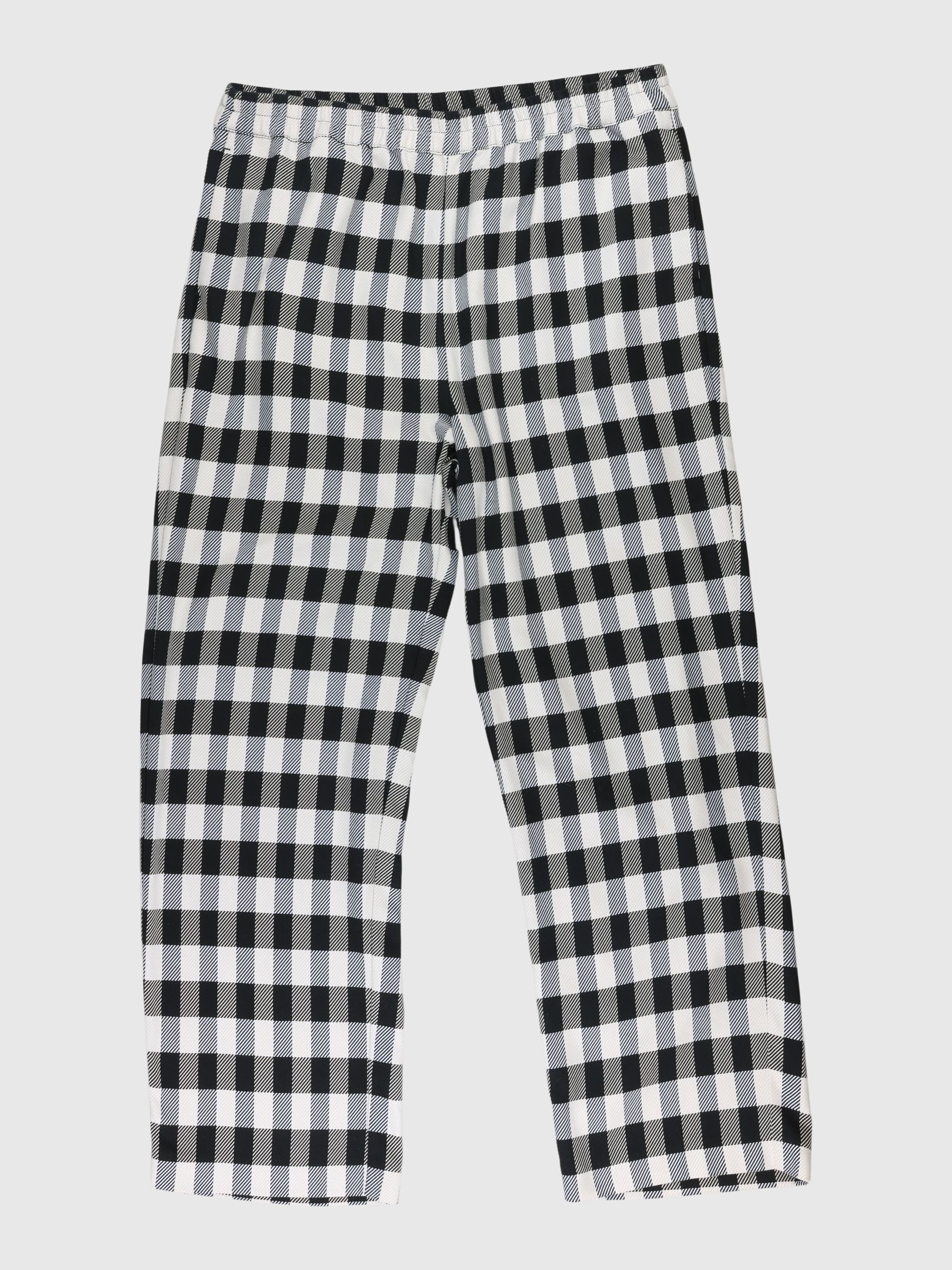 GINGHAM CHECK TROUSERS
