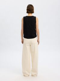100% BAUMWOLL TANKTOP, Black, highres