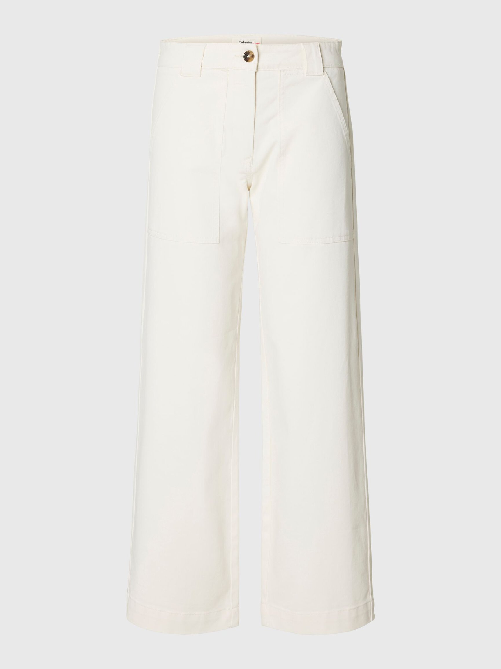 MID WAIST WIDE-LEG TROUSERS