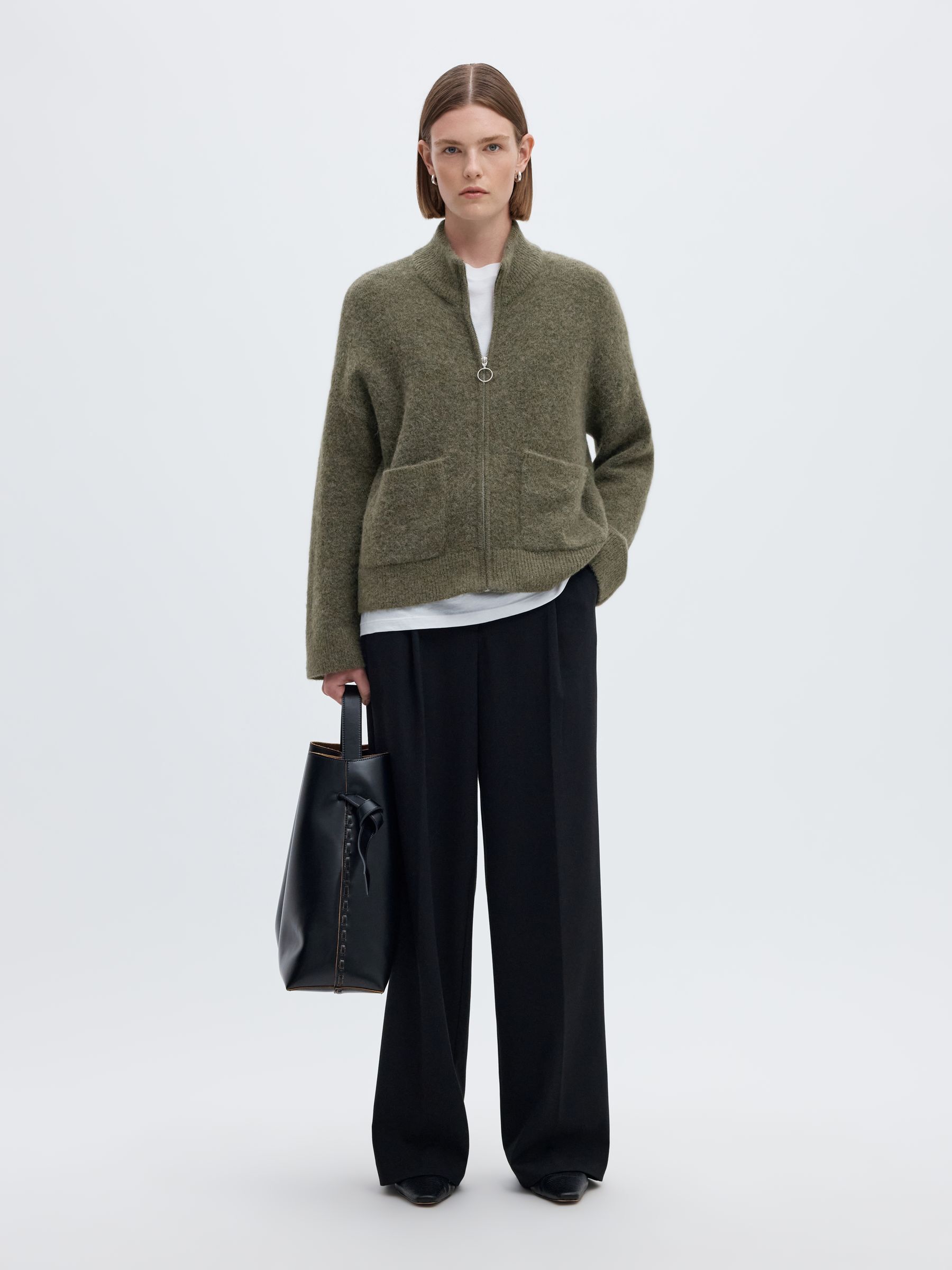 WOOL BLEND CARDIGAN