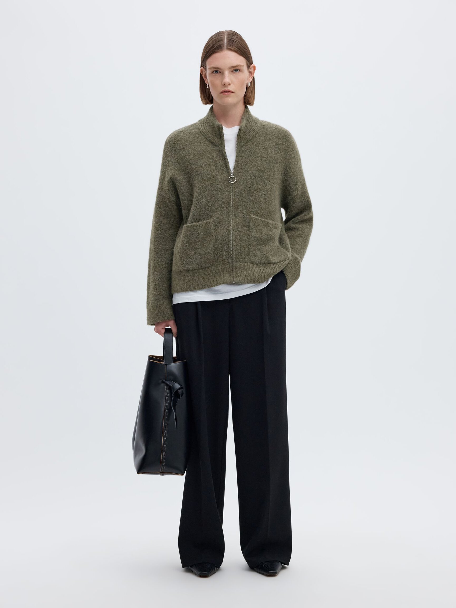 WOOL BLEND CARDIGAN