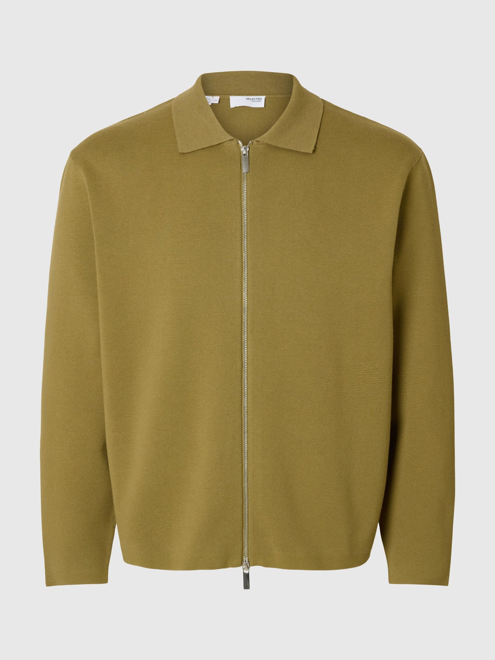 MEZCLA DE ALGODÓN CÁRDIGAN CON CREMALLERA