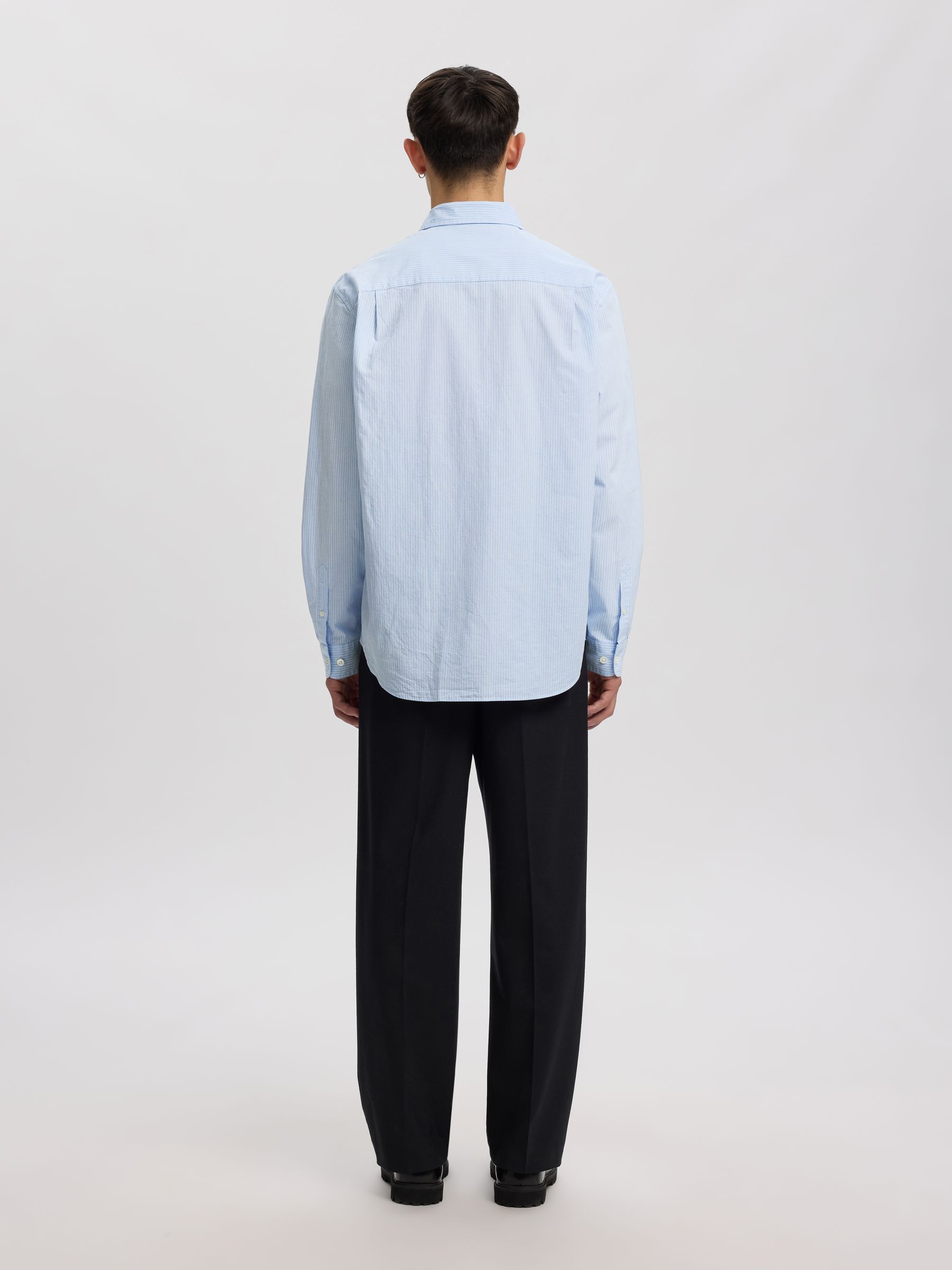 SEERSUCKER LONG SLEEVED SHIRT