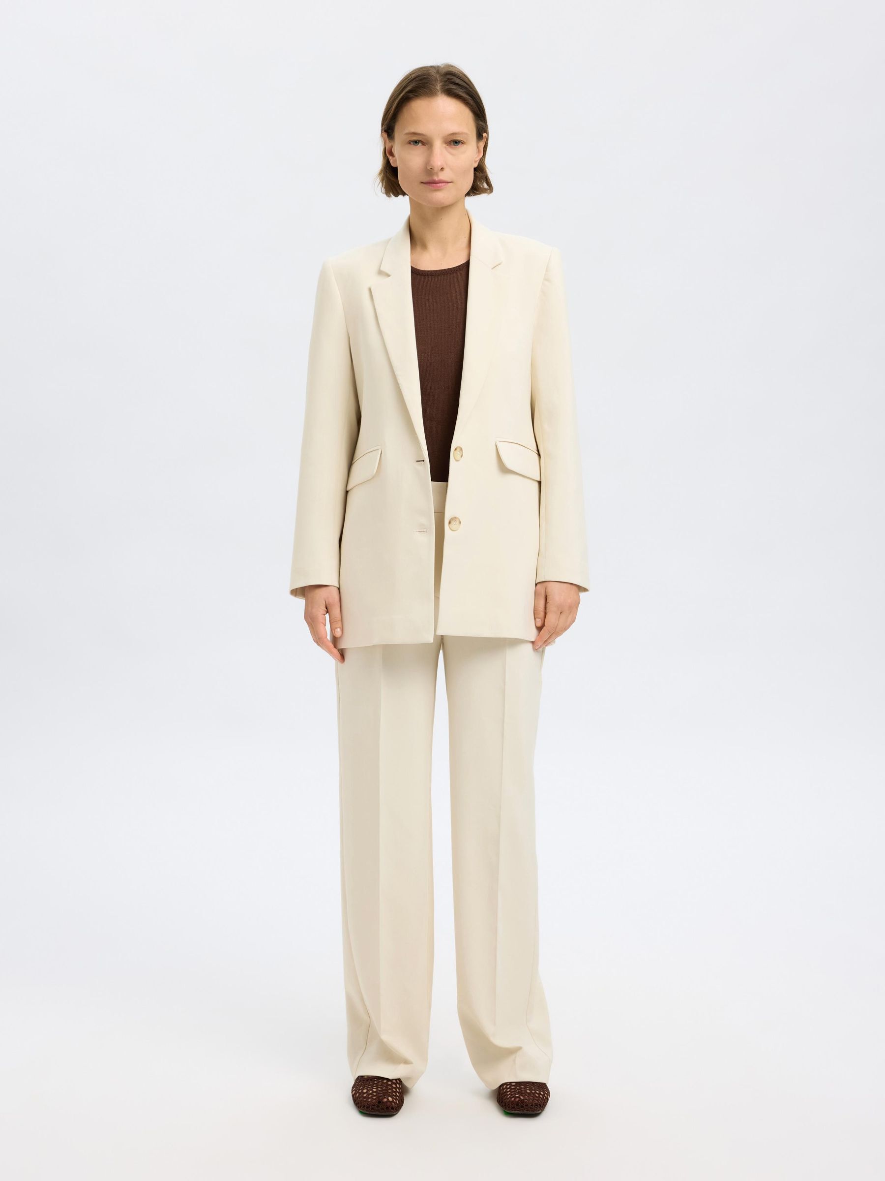 RELAXED FIT  SINGLE-BREASTED BLAZER