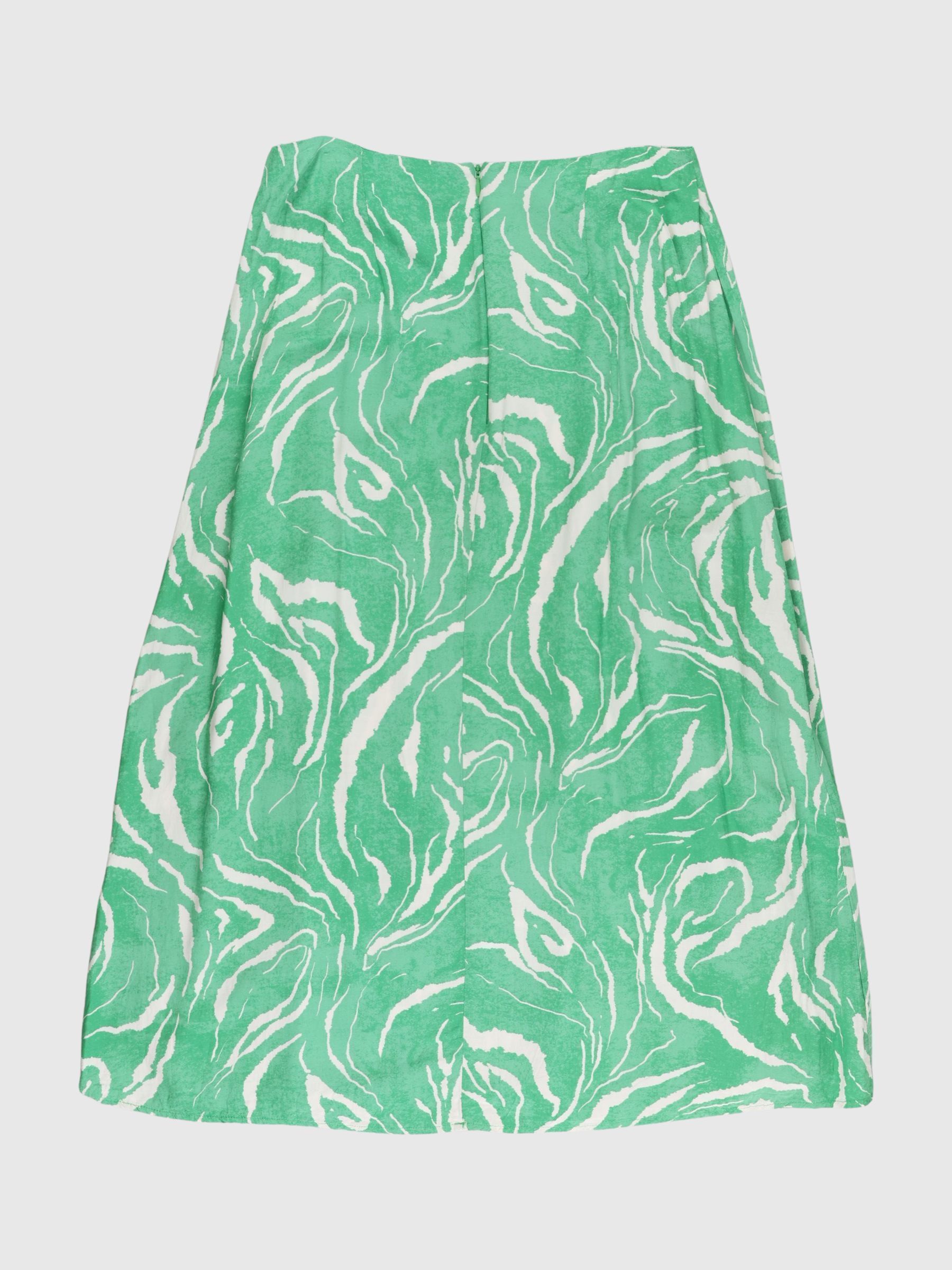 PRINTED MIDI SKIRT
