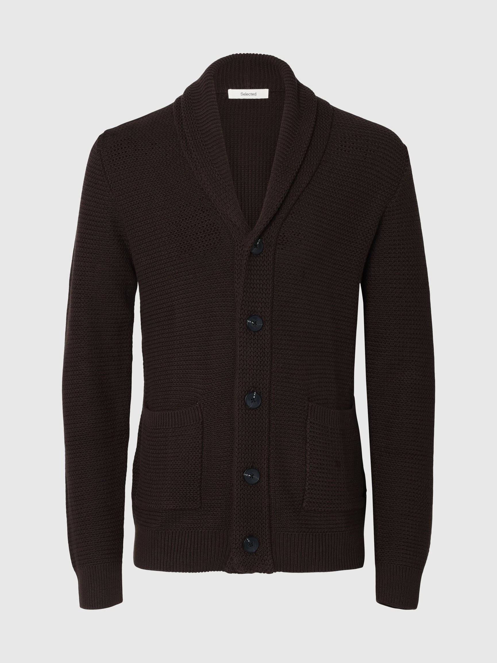 CUELLO DE CHAL CHAQUETA DE PUNTO