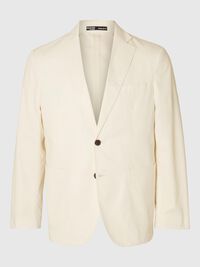 100% BOMULD BLAZER, Egret, highres